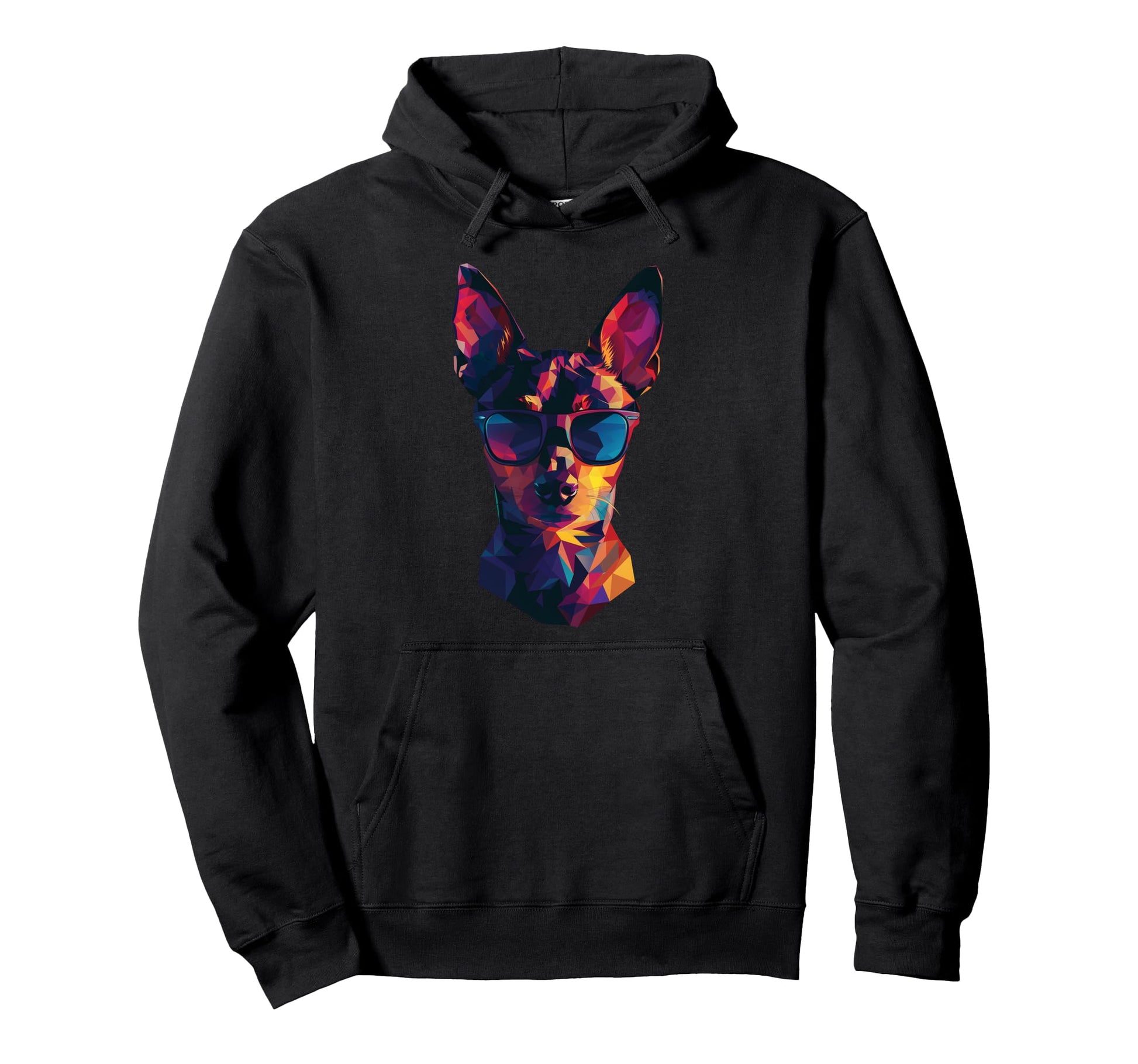 Dog Dad Mom Sunglasses Miniature Hoodie - Streetwear Style for Adults - T-Shirt, Sweatshirt, Hoodie