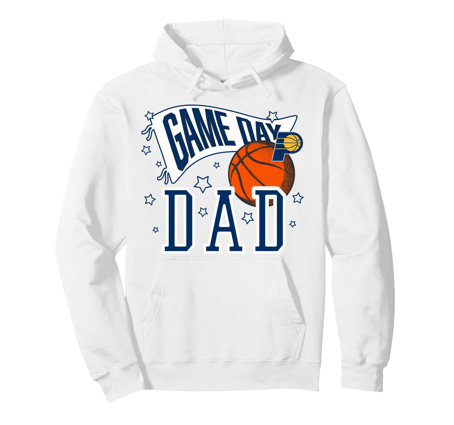 Nba Indiana Pacers Fathers Day Pennant Hoodie - Fun Novelty Design Unisex - T-Shirt, Sweatshirt, Hoodie