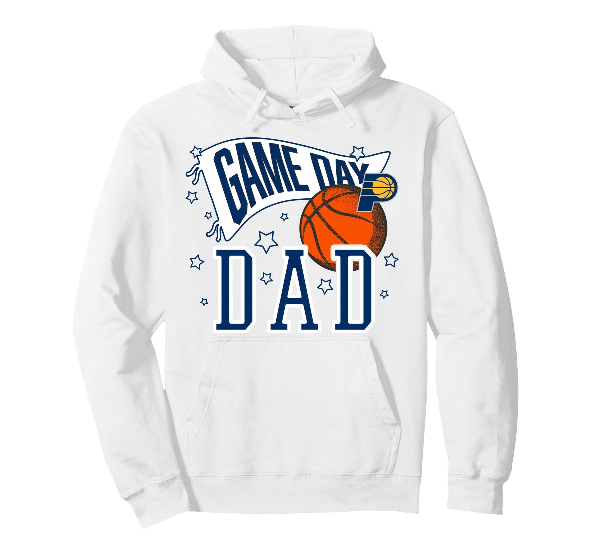 Nba Indiana Pacers Fathers Day Pennant Hoodie - Fun Novelty Design Unisex - T-Shirt, Sweatshirt, Hoodie