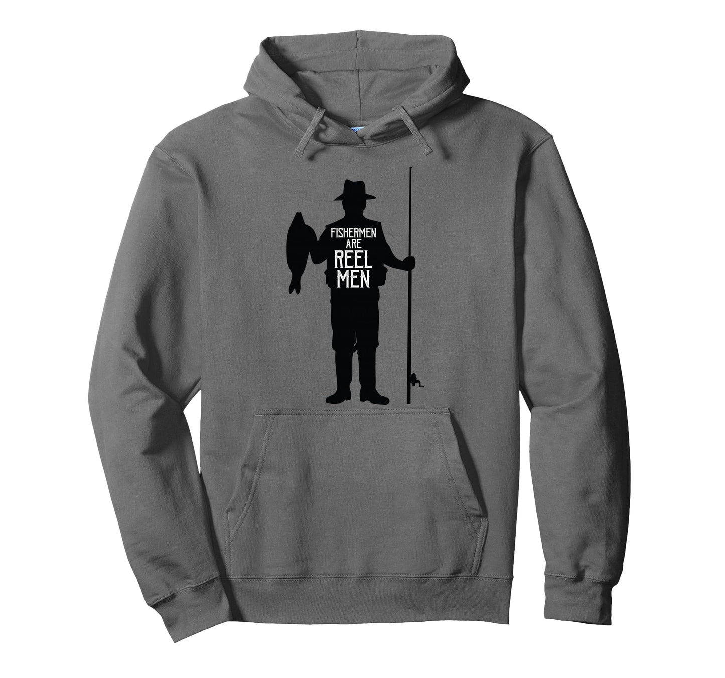 Fishermen Are Reel Funny Fishing Pun Hoodie - Novelty Apparel for Adults - T-Shirt, Sweatshirt, Hoodie