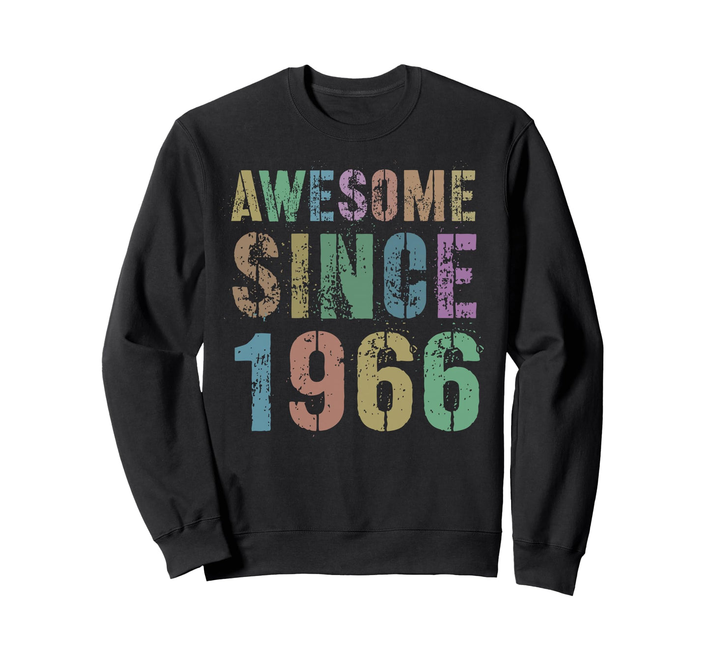 Awesome Since 1966 60Th Birthday Sweatshirt - Custom Art Print Men Women - T-Shirt, Sweatshirt, Hoodie