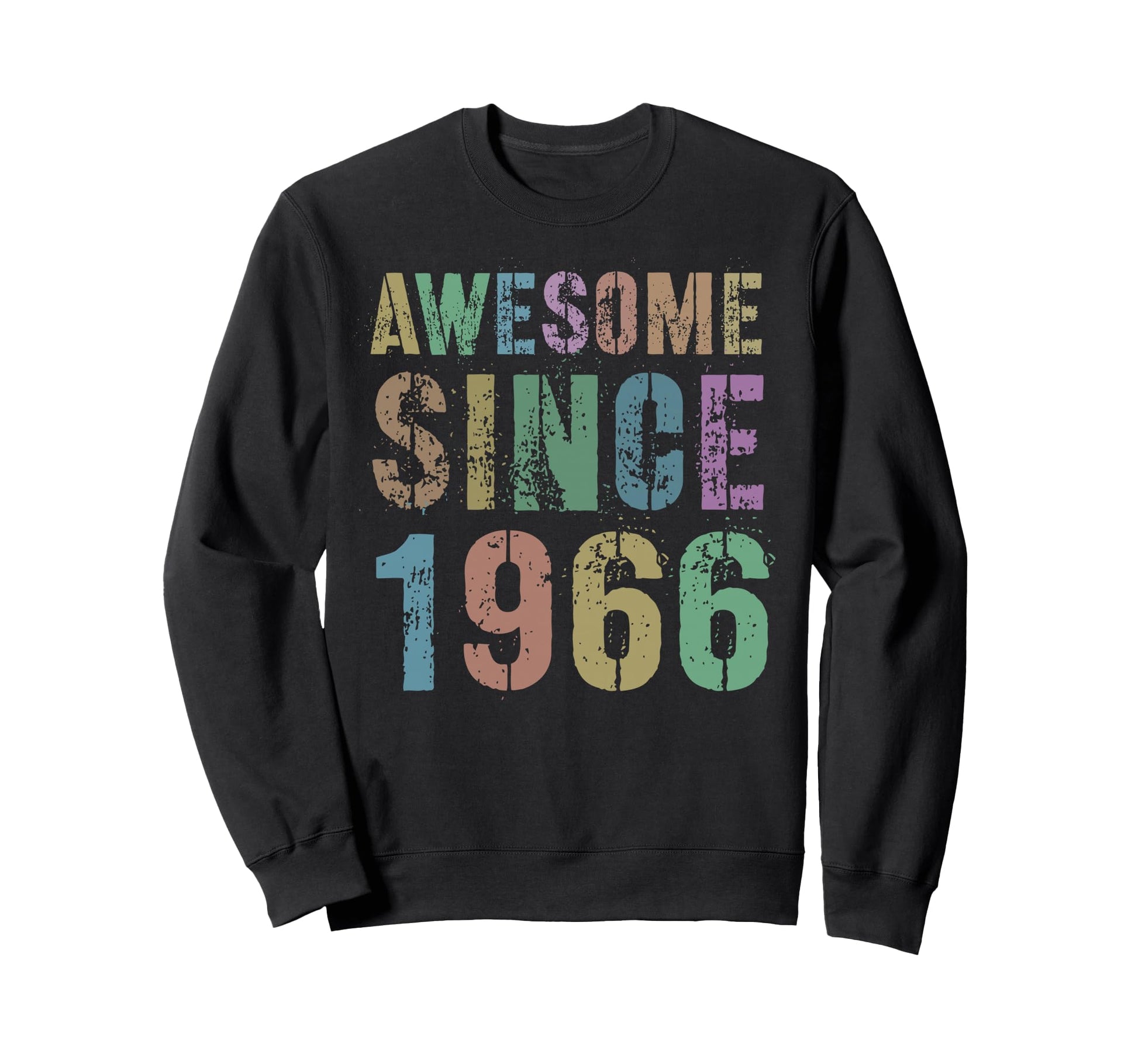 Awesome Since 1966 60Th Birthday Sweatshirt - Custom Art Print Men Women - T-Shirt, Sweatshirt, Hoodie