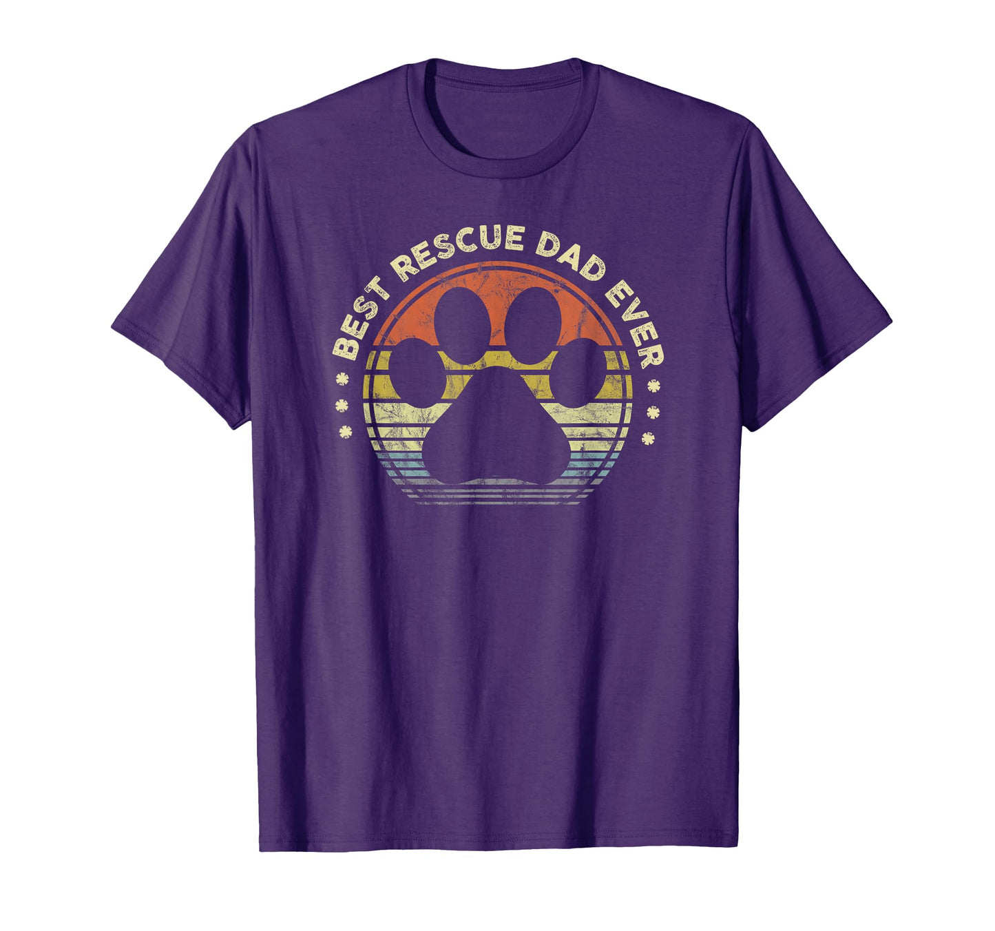 Best Rescue Dad Ever Mens Dog Cat Lover T-Shirt - Unique Graphic Unisex - T-Shirt, Sweatshirt, Hoodie