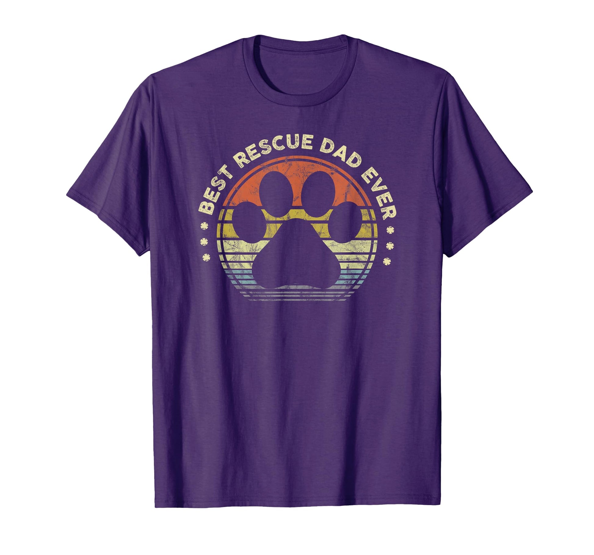Best Rescue Dad Ever Mens Dog Cat Lover T-Shirt - Unique Graphic Unisex - T-Shirt, Sweatshirt, Hoodie