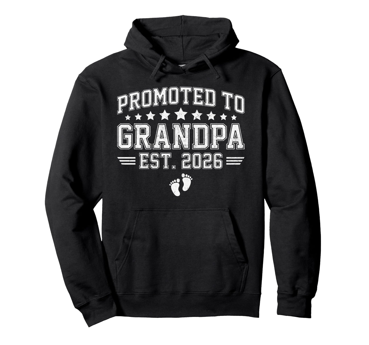 Promoted To Grandpa Est 2026 Grandfather Hoodie - Streetwear Style Unisex - T-Shirt, Sweatshirt, Hoodie