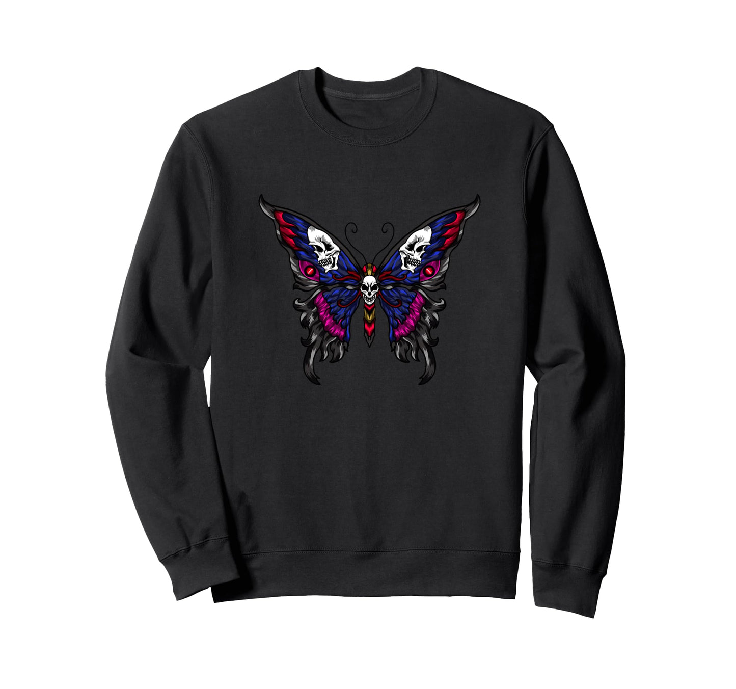 Butterfly Beautiful Mandala Sweatshirt - Fun Novelty Design for Adults - T-Shirt, Sweatshirt, Hoodie