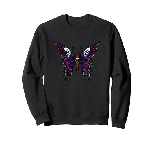 Butterfly Beautiful Mandala Sweatshirt - Fun Novelty Design for Adults - T-Shirt, Sweatshirt, Hoodie