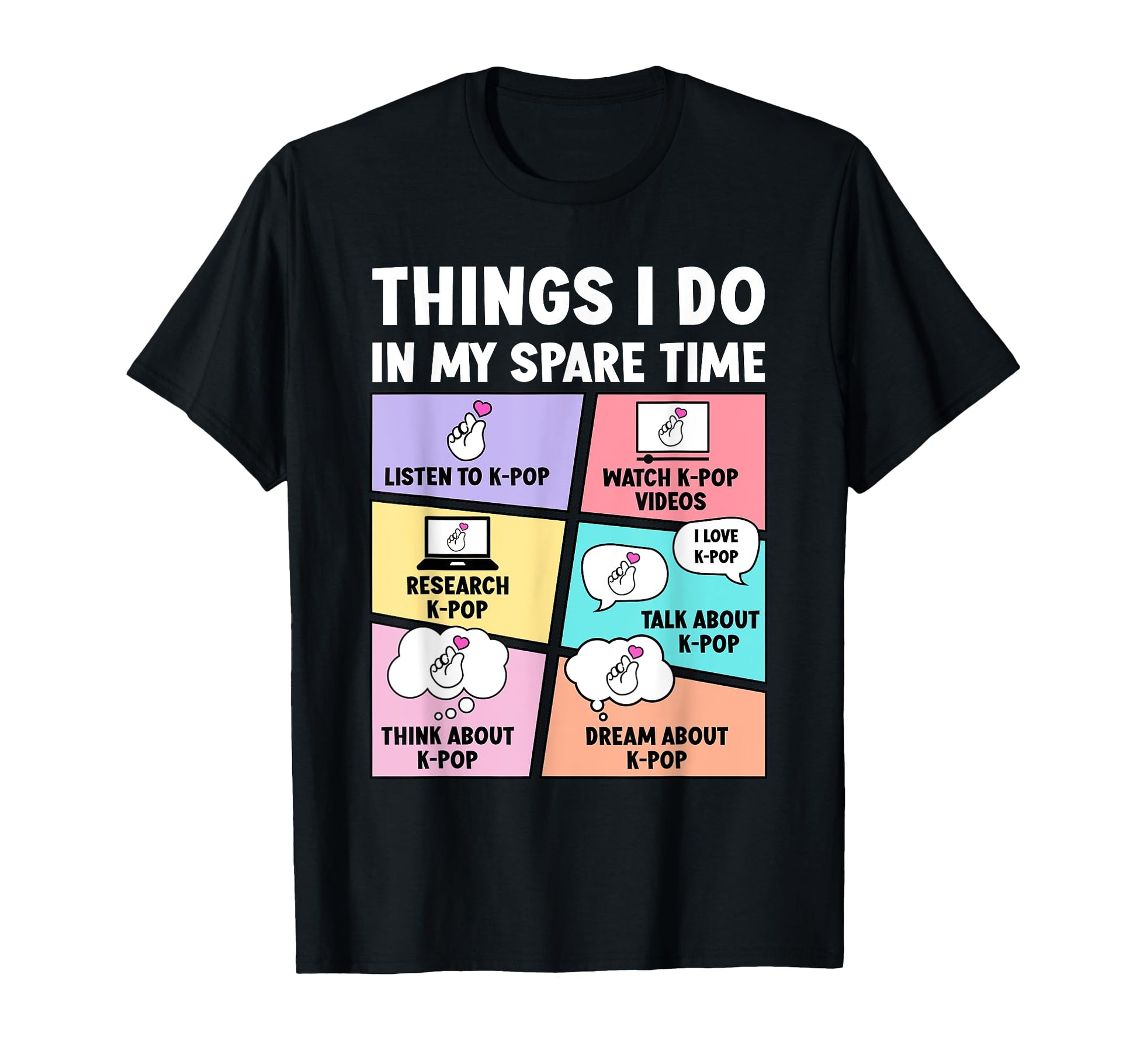 Korean Music Lover Teen Kpop Funny K Pop T-Shirt - Graphic Print Men Women - T-Shirt, Sweatshirt, Hoodie