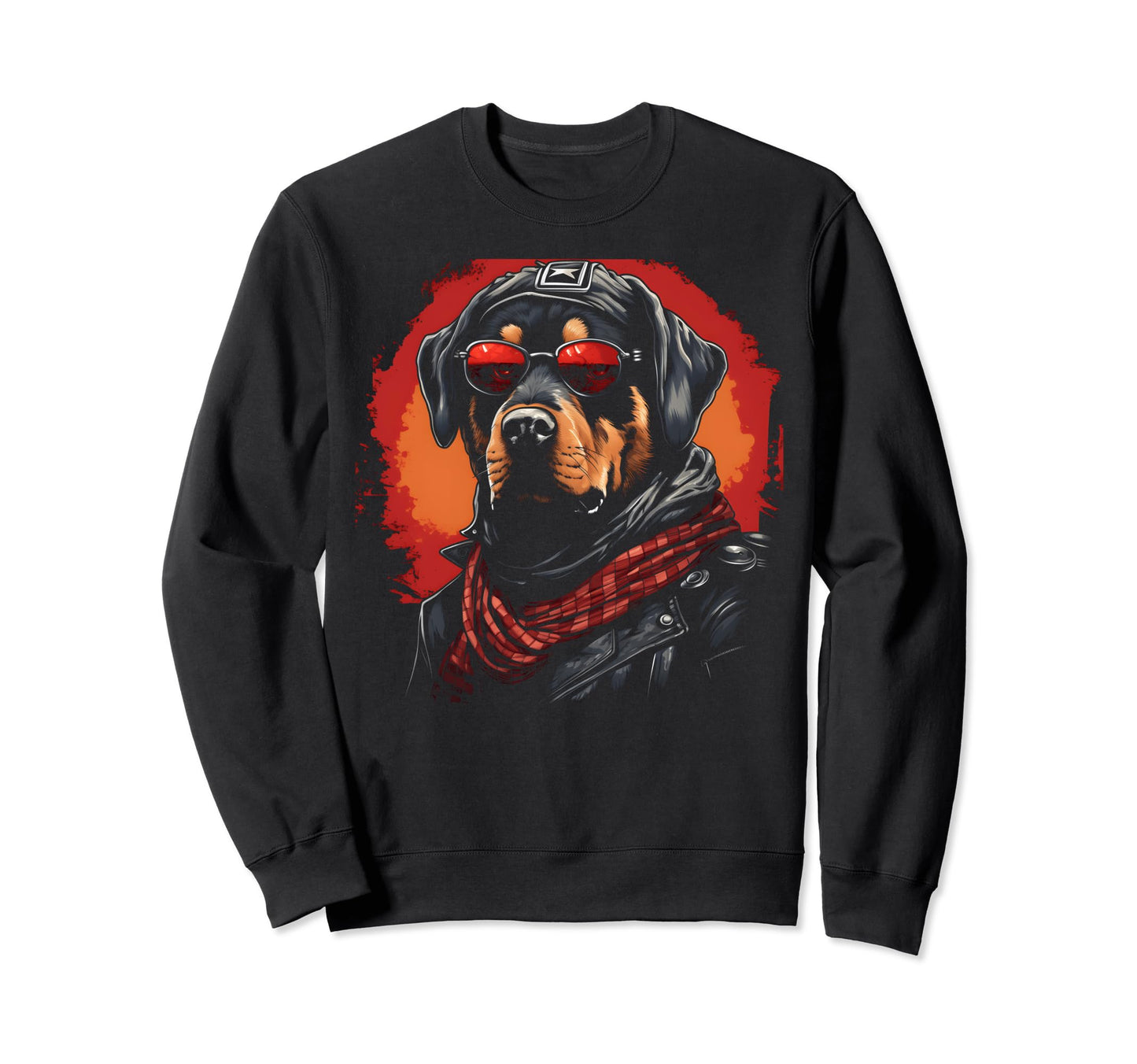 Motorcycle Dad Biker Dog Funny Sweatshirt - Streetwear Style Unisex - T-Shirt, Sweatshirt, Hoodie