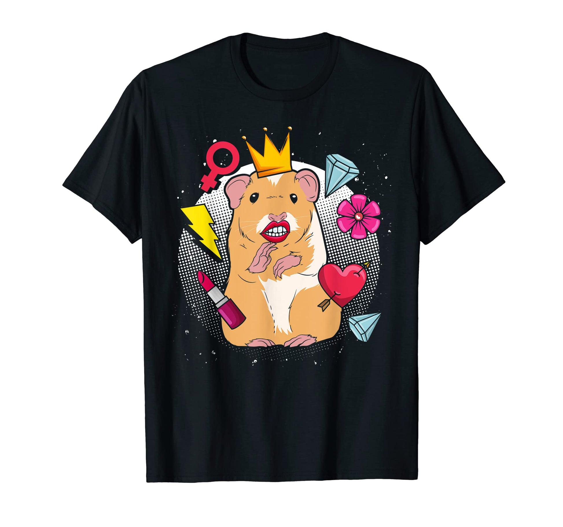 Funny Animal Lover Pet Owner Rodent Pop Art T-Shirt - Graphic Print Unisex - T-Shirt, Sweatshirt, Hoodie