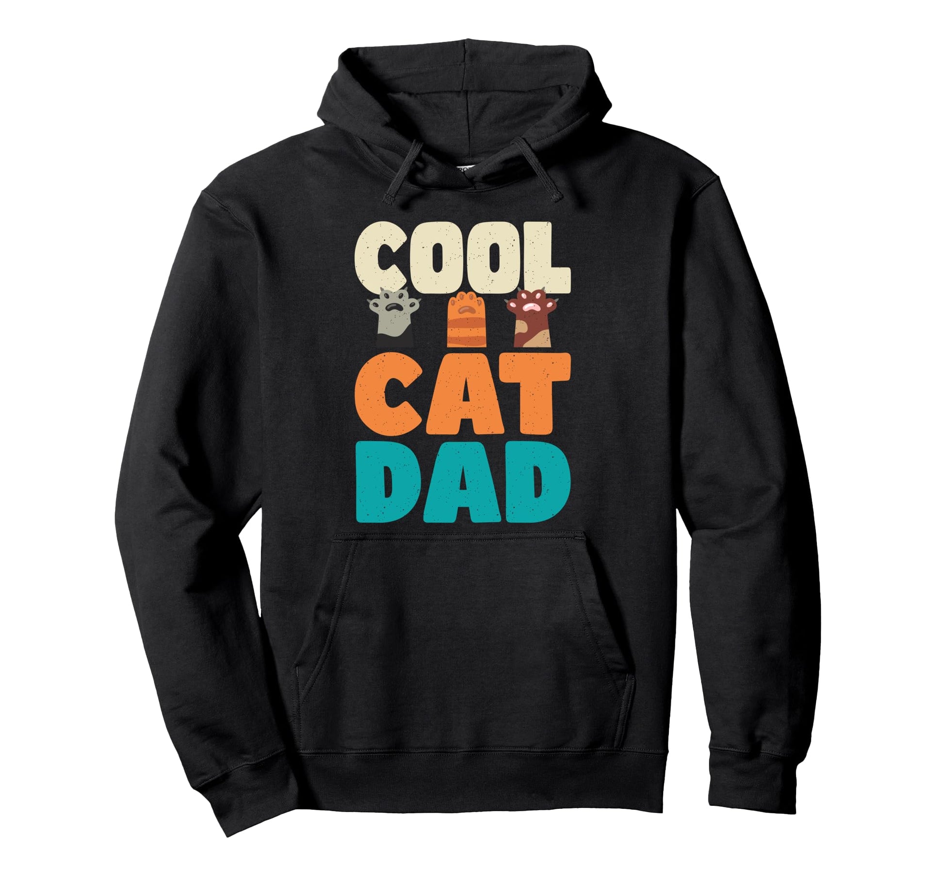 Cat Dad Funny Cat Lover Hoodie - Minimalist Print Men Women - T-Shirt, Sweatshirt, Hoodie