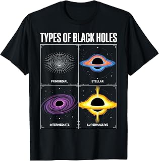 Types of Black Holes T-Shirt Unisex T-shirt, Sweatshirt, Hoodie, Long Sleeve Tee - T-Shirt, Sweatshirt, Hoodie
