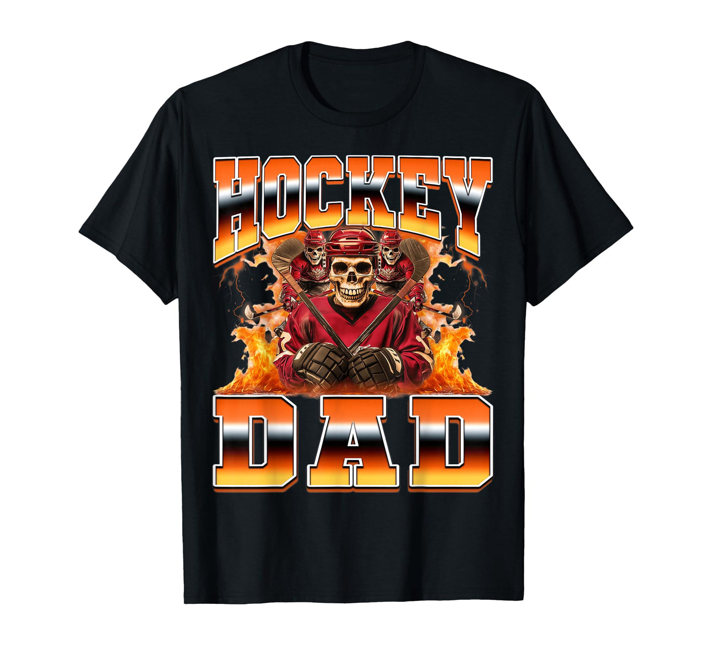 Hockey Dad Ice Hockey Player Fathers Day T-Shirt - Minimalist Print Unisex - T-Shirt, Sweatshirt, Hoodie