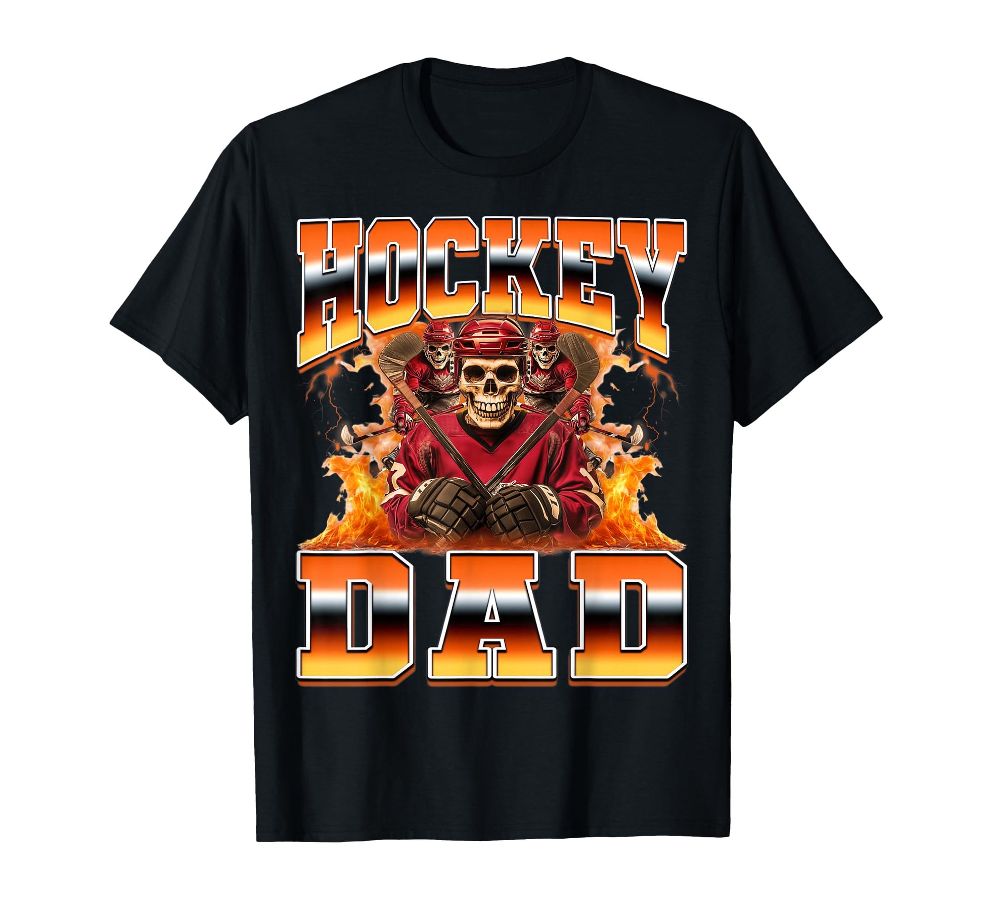 Hockey Dad Ice Hockey Player Fathers Day T-Shirt - Minimalist Print Unisex - T-Shirt, Sweatshirt, Hoodie