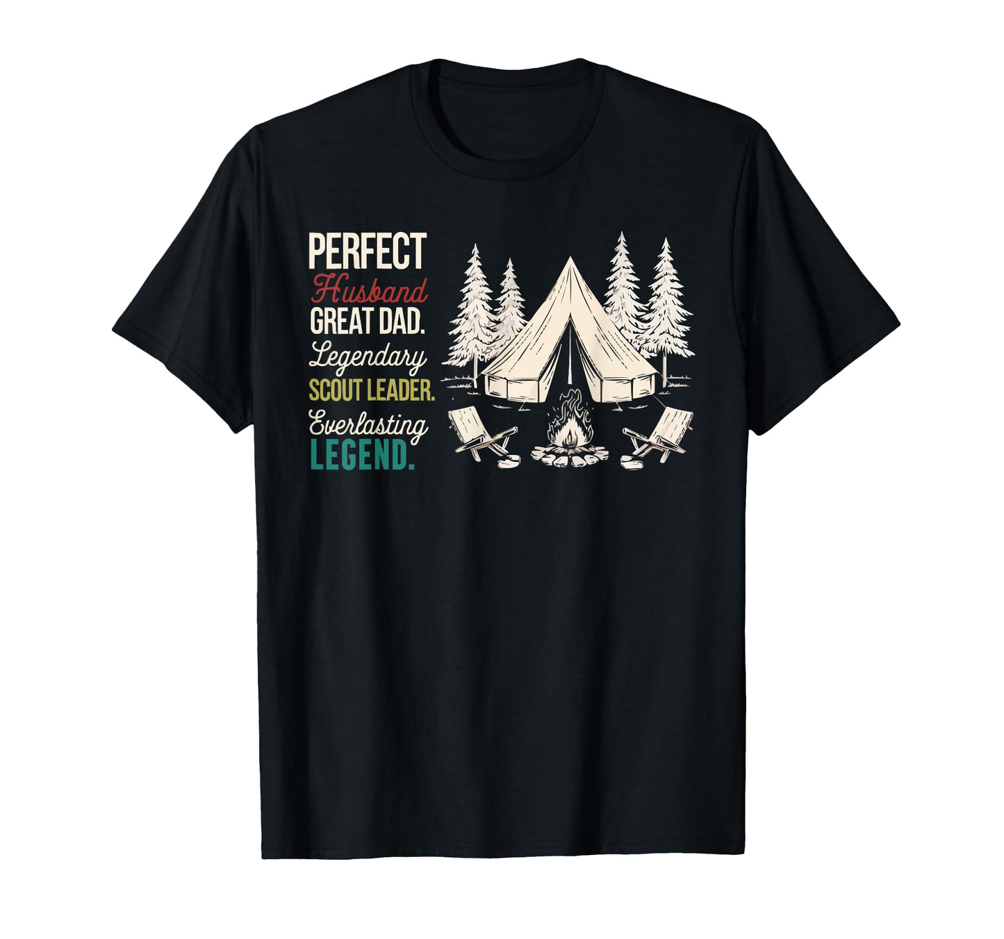 Scout Leader Dad Scouting Campfire T-Shirt - Fun Novelty Design Unisex - T-Shirt, Sweatshirt, Hoodie