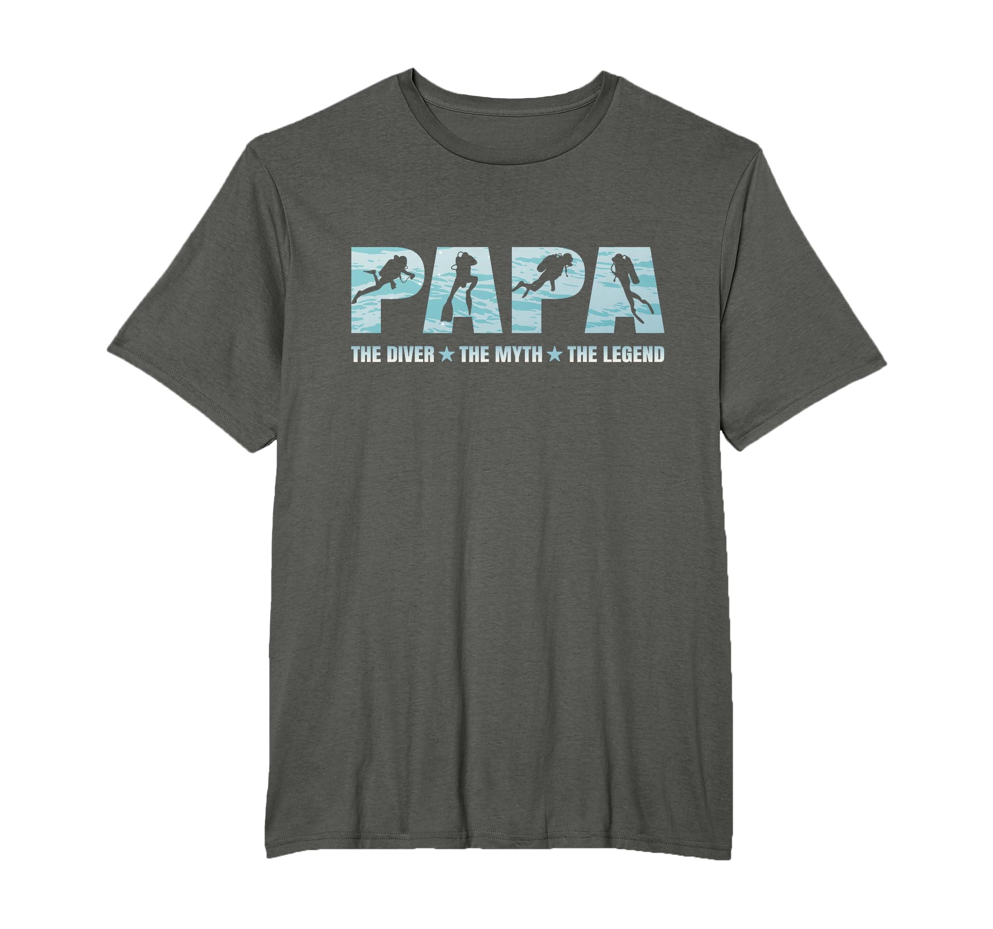 Papa Diver Myth Legend Scuba Diving Diver T-Shirt - Unique Graphic Unisex - T-Shirt, Sweatshirt, Hoodie