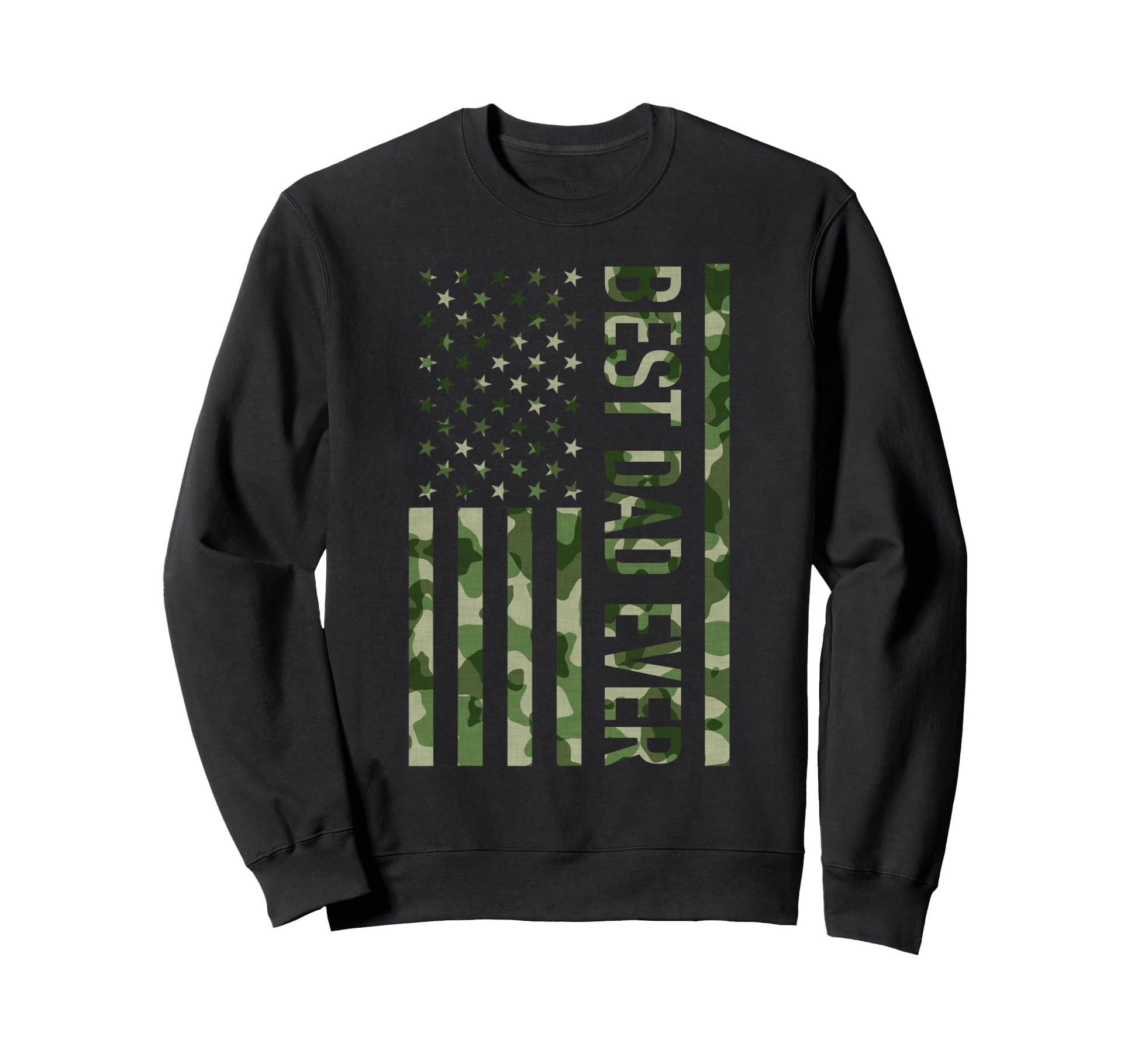 Fathers Day Best Dad Ever Usa Sweatshirt - Minimalist Print Unisex - T-Shirt, Sweatshirt, Hoodie