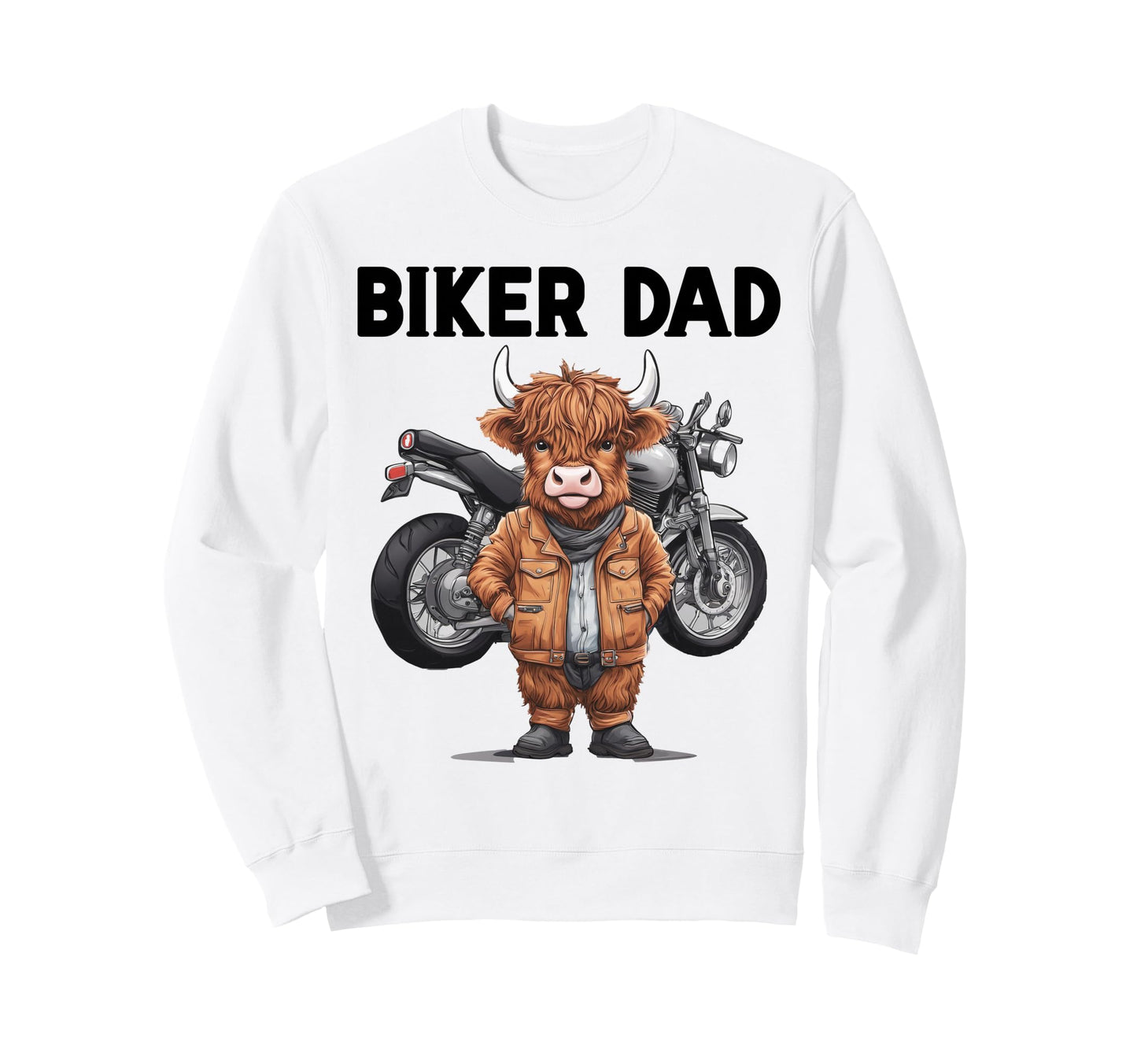 Biker Dad Funny Biker Scottish Sweatshirt - Streetwear Style Men Women - T-Shirt, Sweatshirt, Hoodie