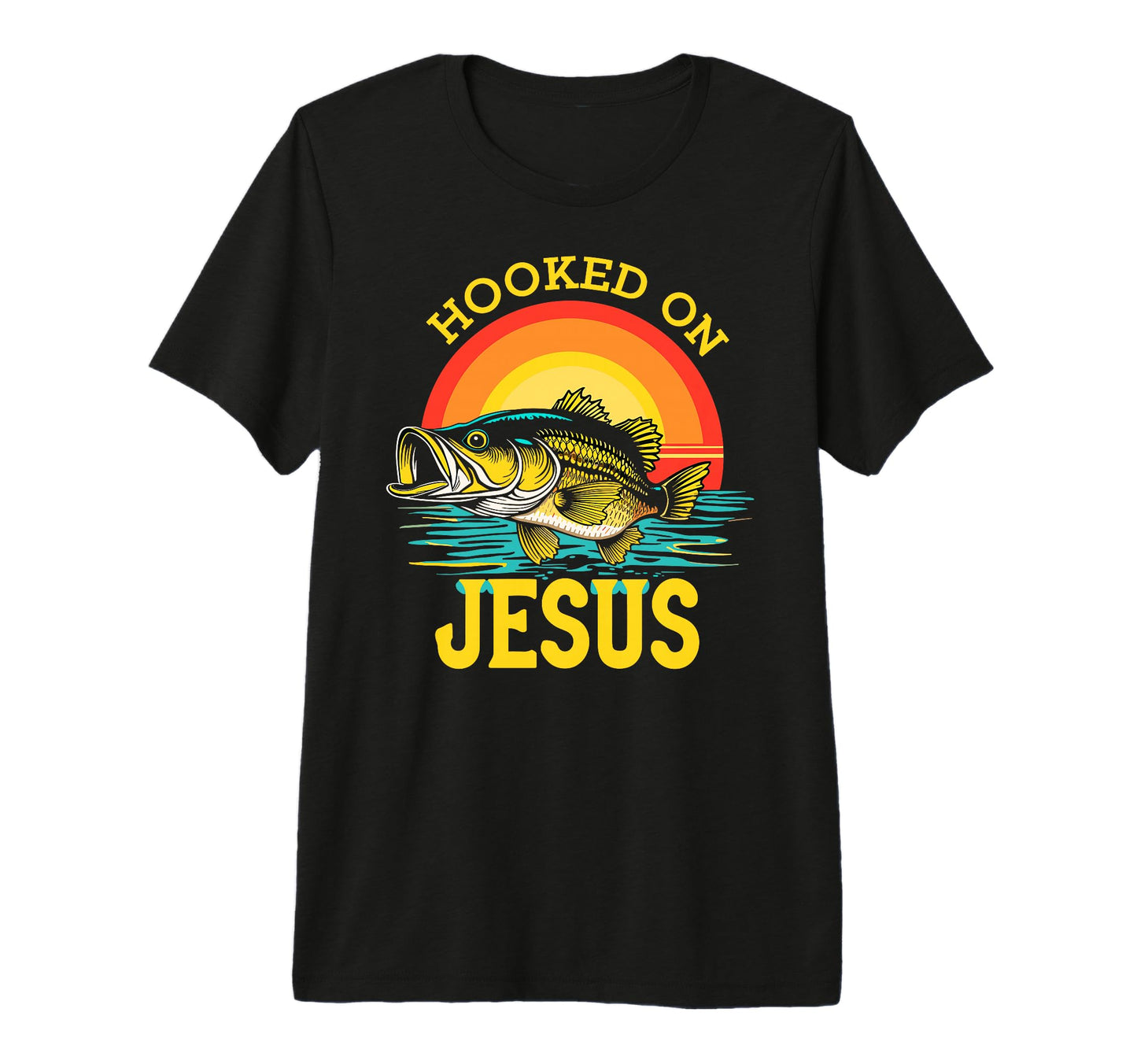 Hooked Jesus Bible Verse Christian T-Shirt - Fun Novelty Design Men Women - T-Shirt, Sweatshirt, Hoodie