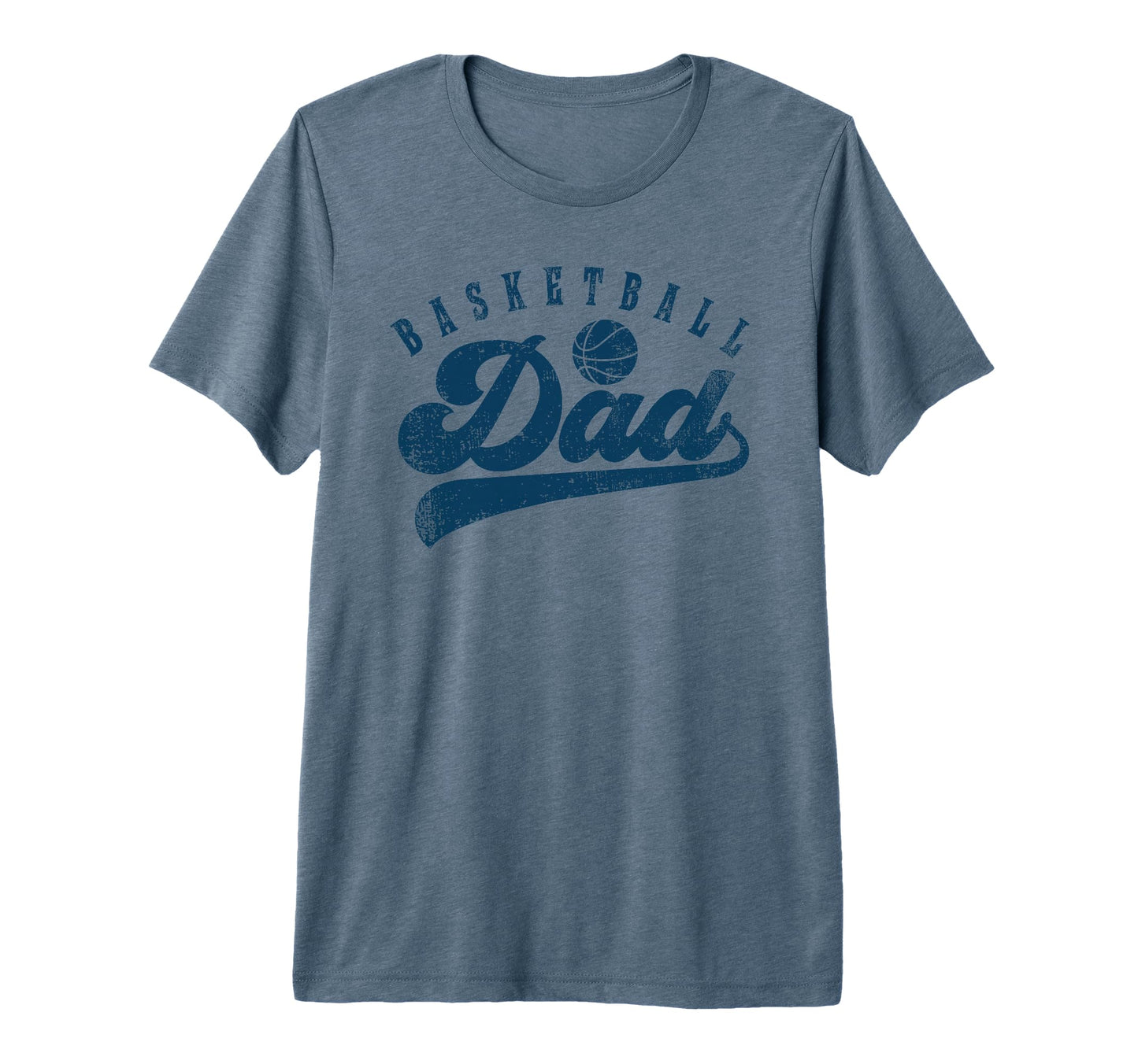Basketball Dad Gifts Daddy Fathers Day Tri T-Shirt - Unique Graphic Unisex - T-Shirt, Sweatshirt, Hoodie