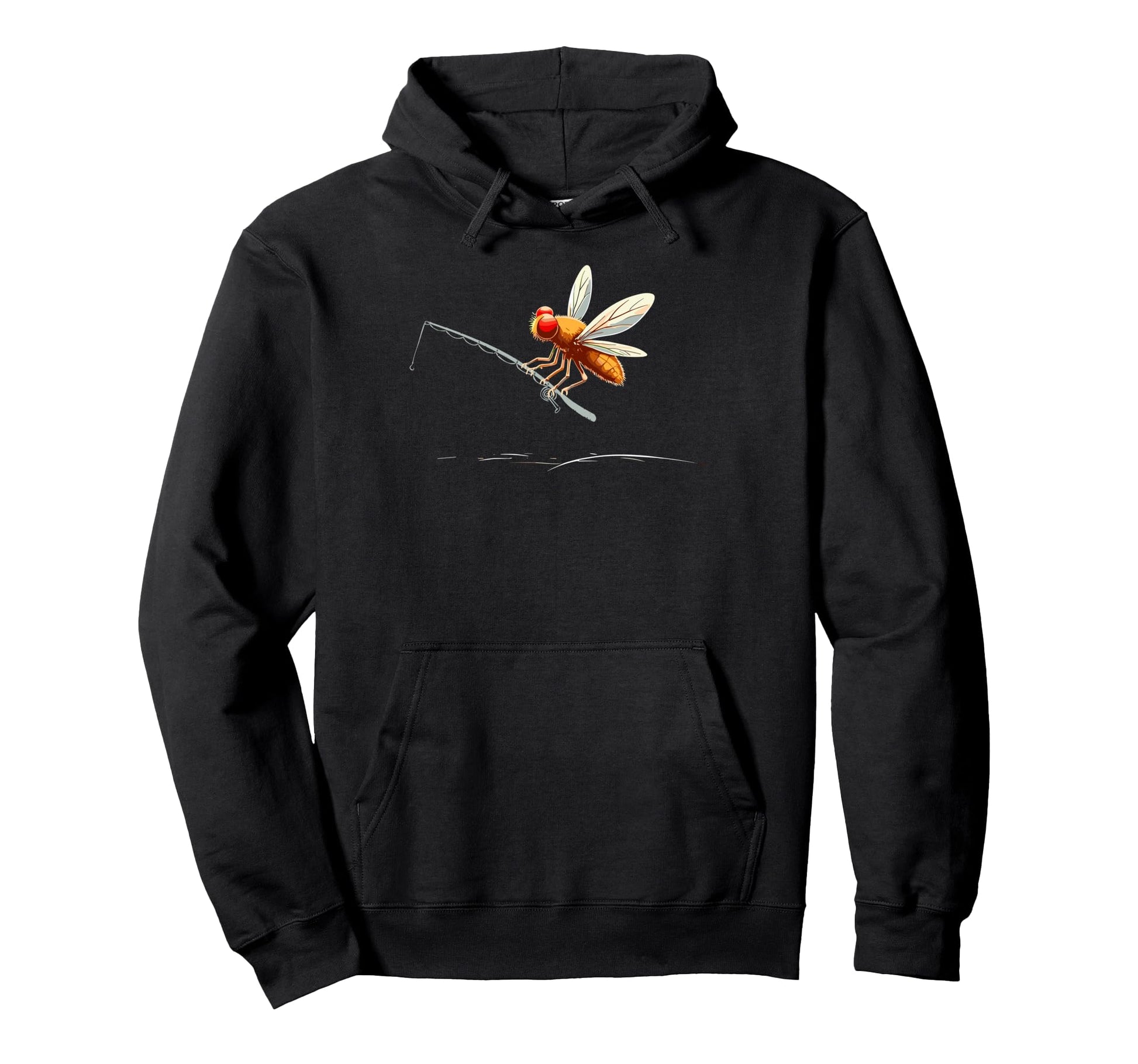 Fisherman Angler Fish Fan Trout Fly Hoodie - Minimalist Print Men Women - T-Shirt, Sweatshirt, Hoodie