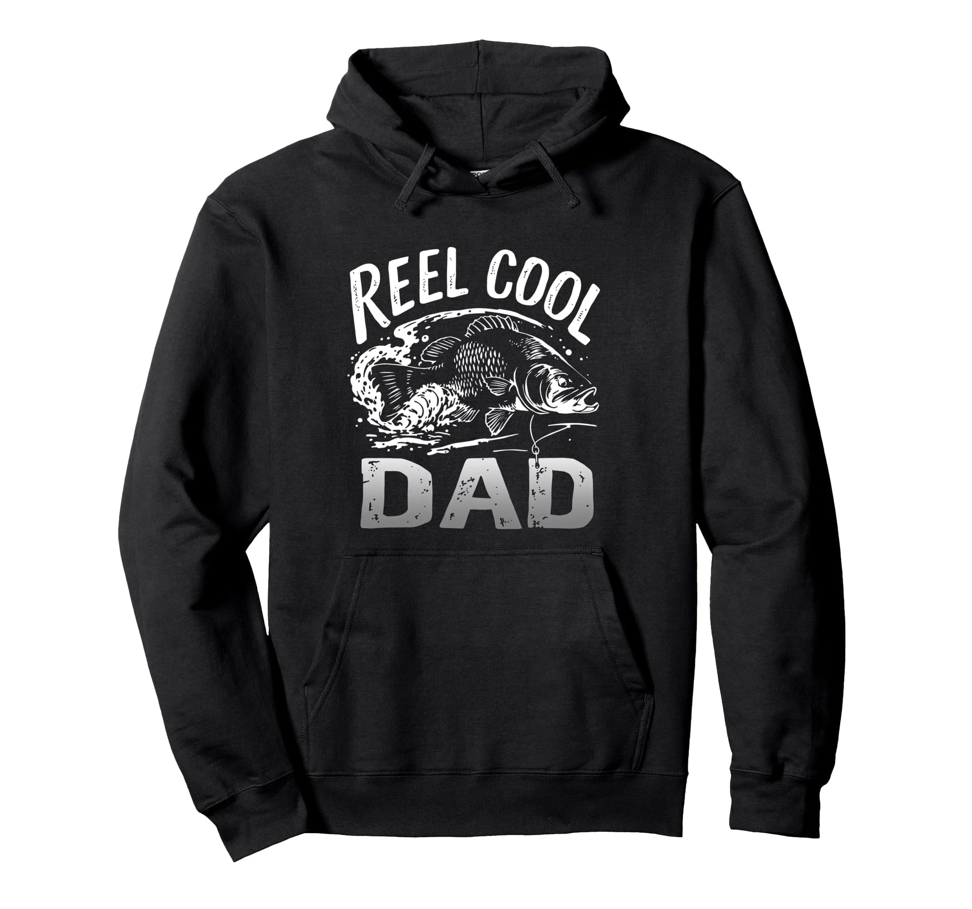 Reel Dad Fishing Dad Hoodie - Casual Everyday Wear Men Women - T-Shirt, Sweatshirt, Hoodie