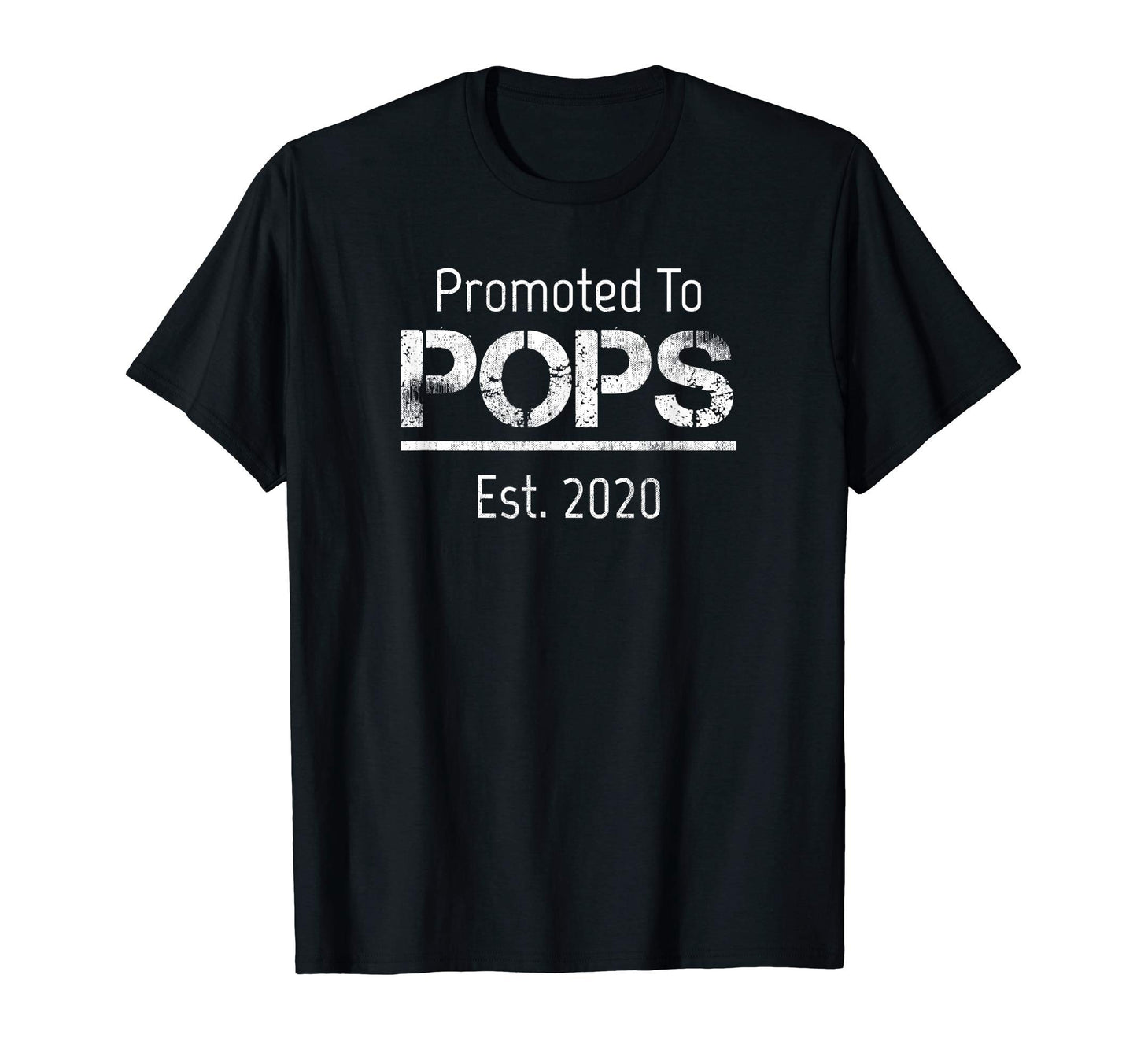 Mens Promoted To Pops Est 2020 New T-Shirt - Custom Art Print Men Women - T-Shirt, Sweatshirt, Hoodie