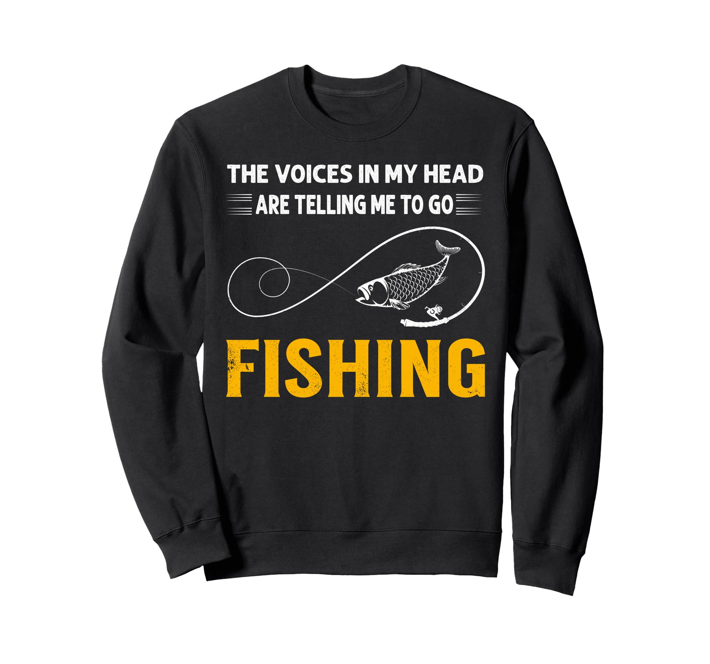 Voices My Head Are Telling Me To Go Sweatshirt - Minimalist Print Unisex - T-Shirt, Sweatshirt, Hoodie