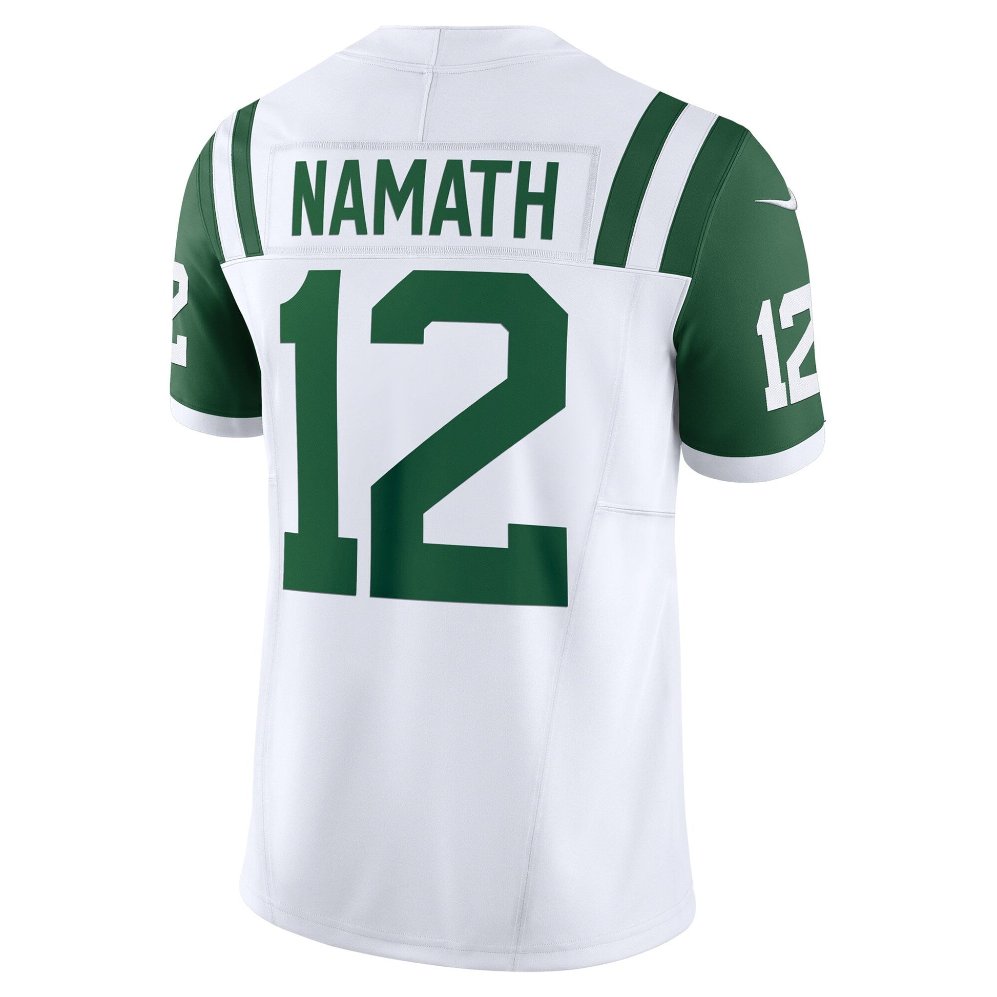 Joe Namath New York Jets Classic Alternate Vapor F.U.S.E. Retired Limited Jersey - White football jersey product view 3