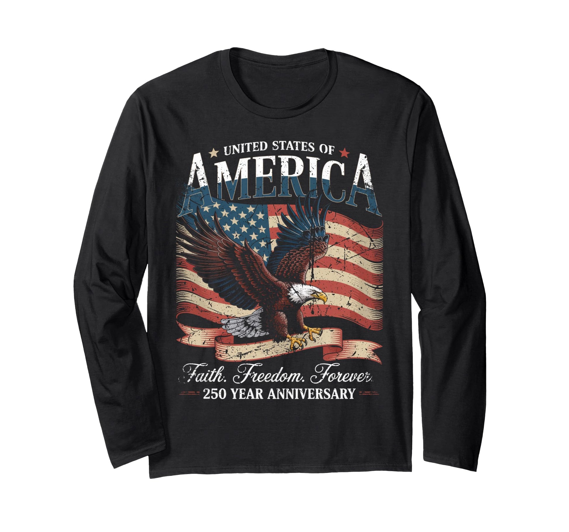 United States Anniversary American Flag T-Shirt - Novelty Apparel Men Women - T-Shirt, Sweatshirt, Hoodie