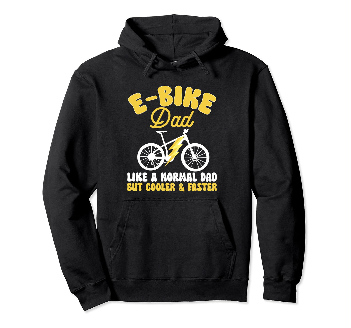 Electric Bike Cycling Biker E Bike Hoodie - Fun Novelty Design for Adults - T-Shirt, Sweatshirt, Hoodie