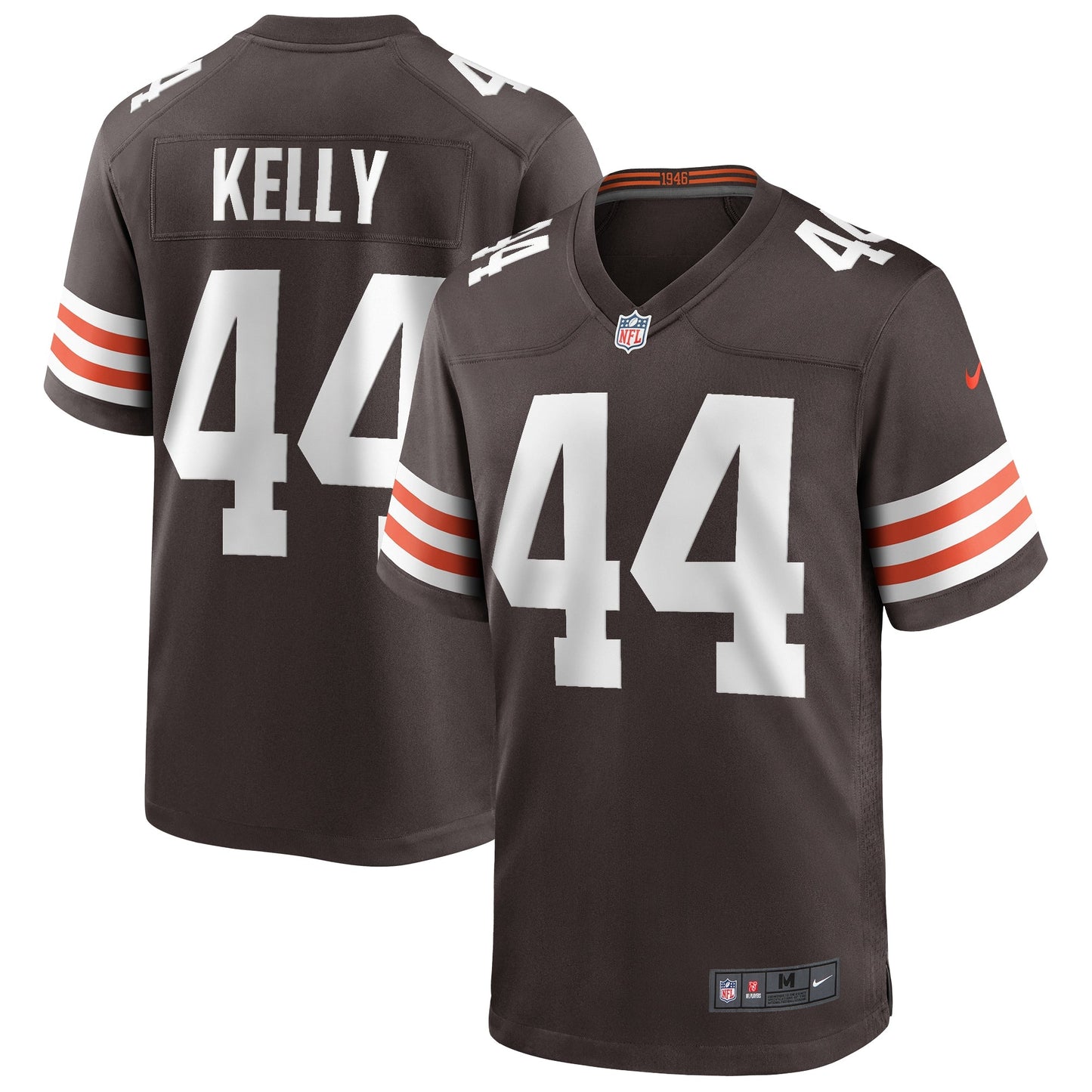 Leroy Kelly Cleveland Browns Game Retired Jersey - Brown football jersey product view 1
