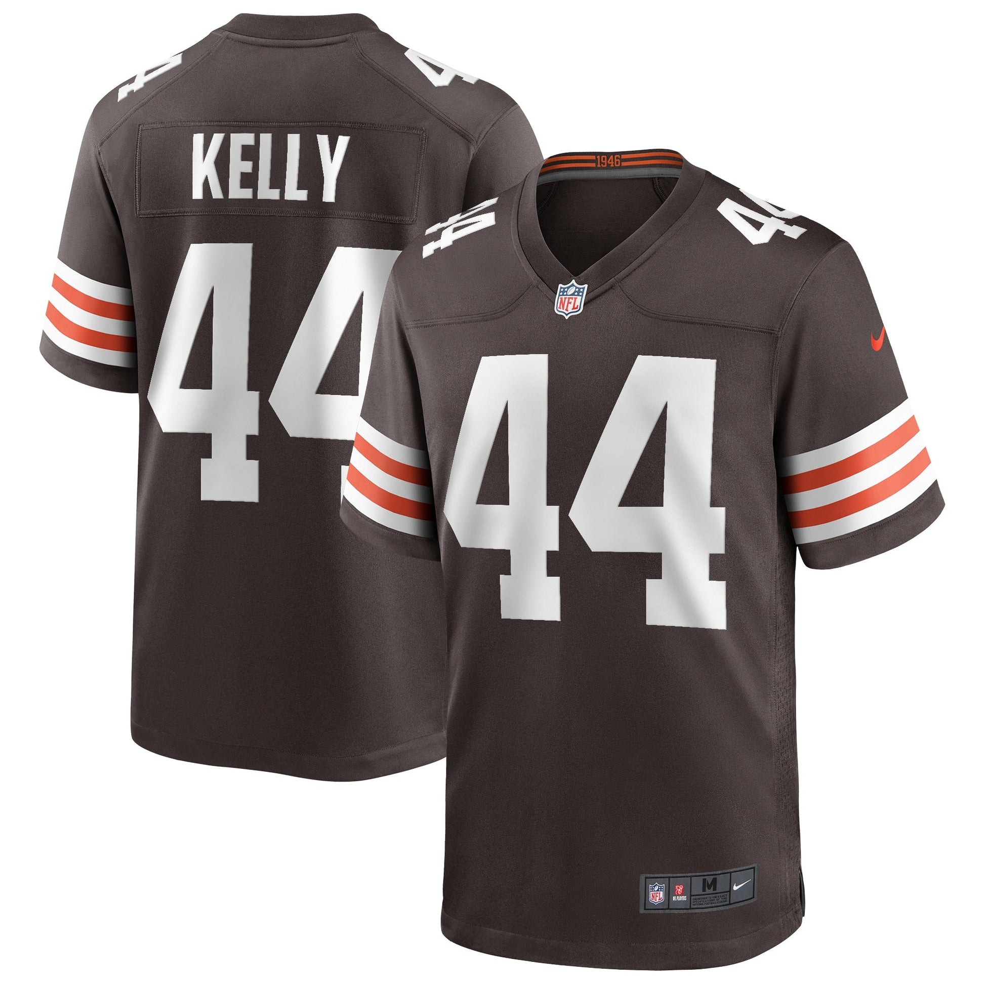 Leroy Kelly Cleveland Browns Game Retired Jersey - Brown football jersey product view 1