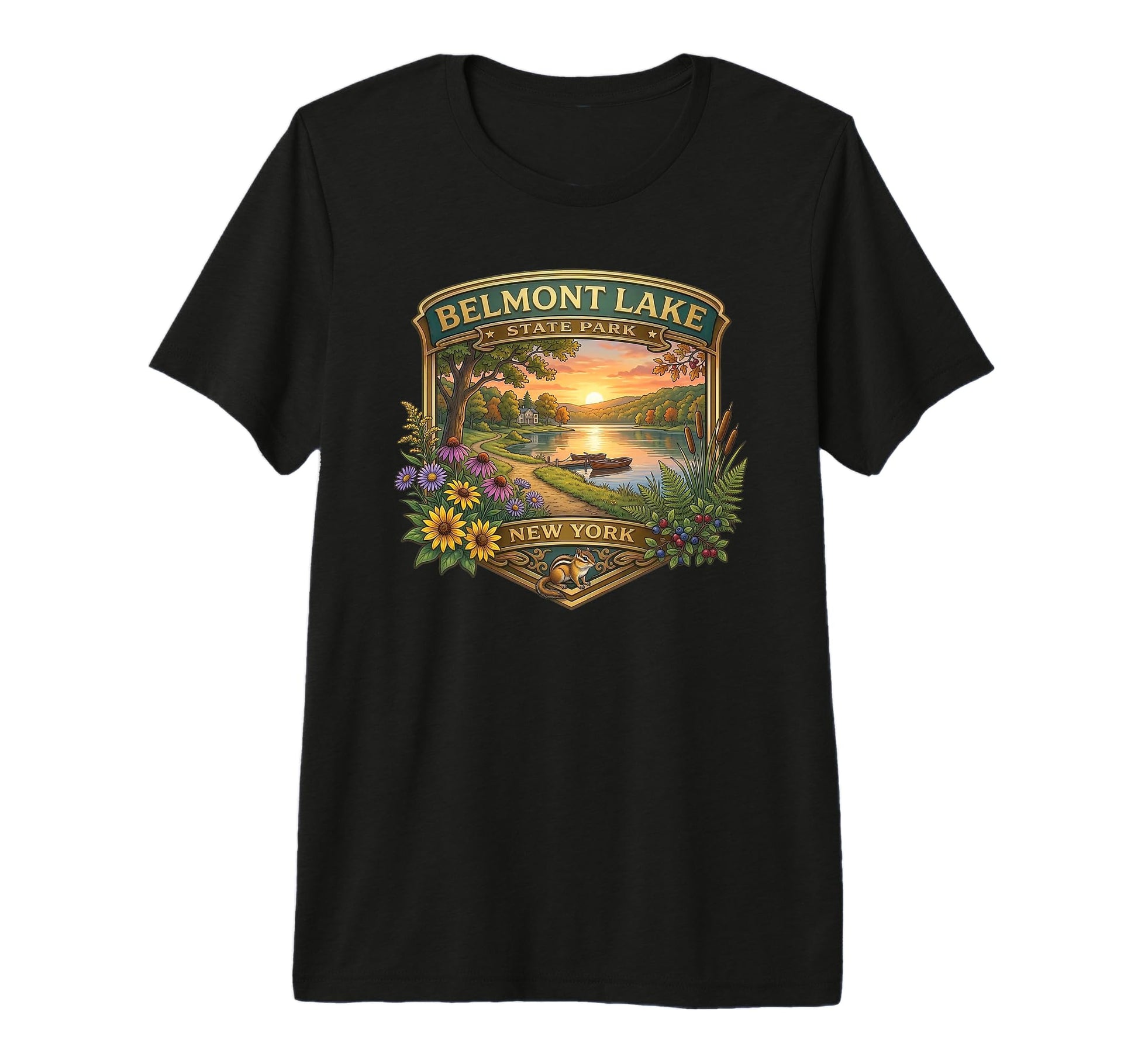 Belmont Lake State Park New York Hiking T-Shirt - Novelty Apparel Unisex - T-Shirt, Sweatshirt, Hoodie