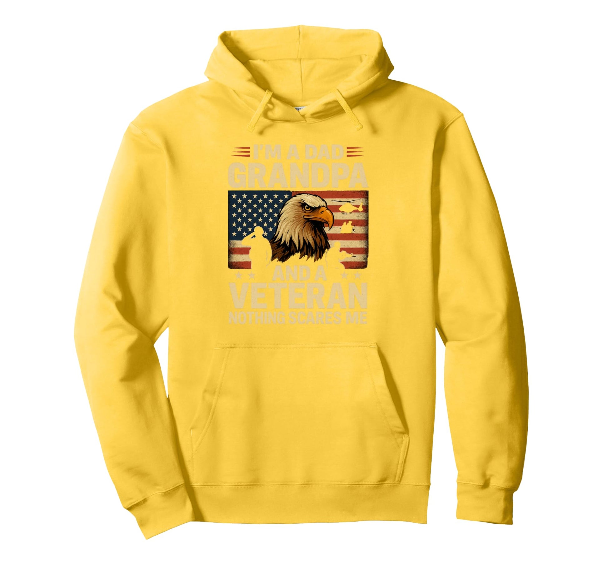 Im Dad Gramdpa Veteran Papa Fathers Hoodie - Aesthetic Graphic for Adults - T-Shirt, Sweatshirt, Hoodie
