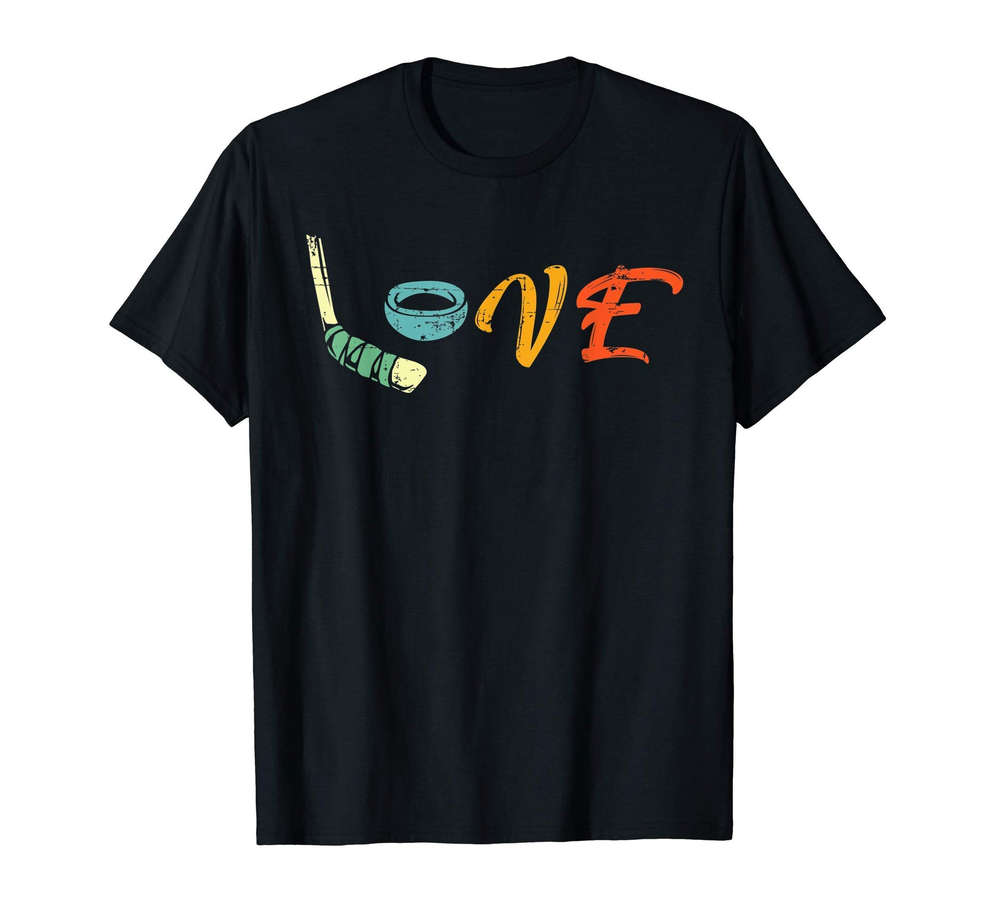 Love Ice Hockey Gift Street Hockey T-Shirt - Unique Graphic for Adults - T-Shirt, Sweatshirt, Hoodie