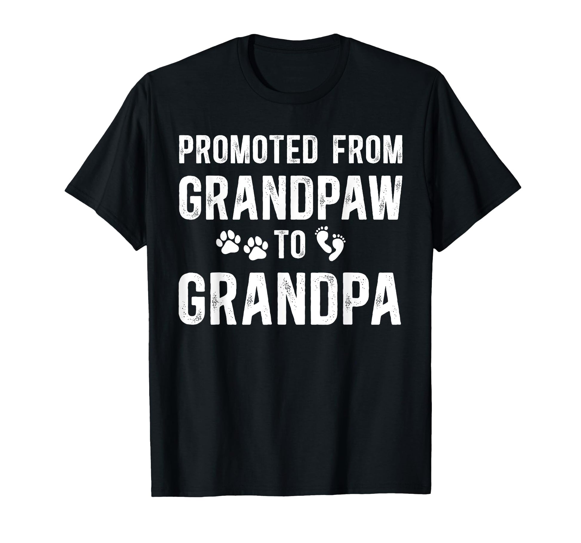 Promoted From Grandpaw To Grandpa T-Shirt - Aesthetic Graphic for Adults - T-Shirt, Sweatshirt, Hoodie