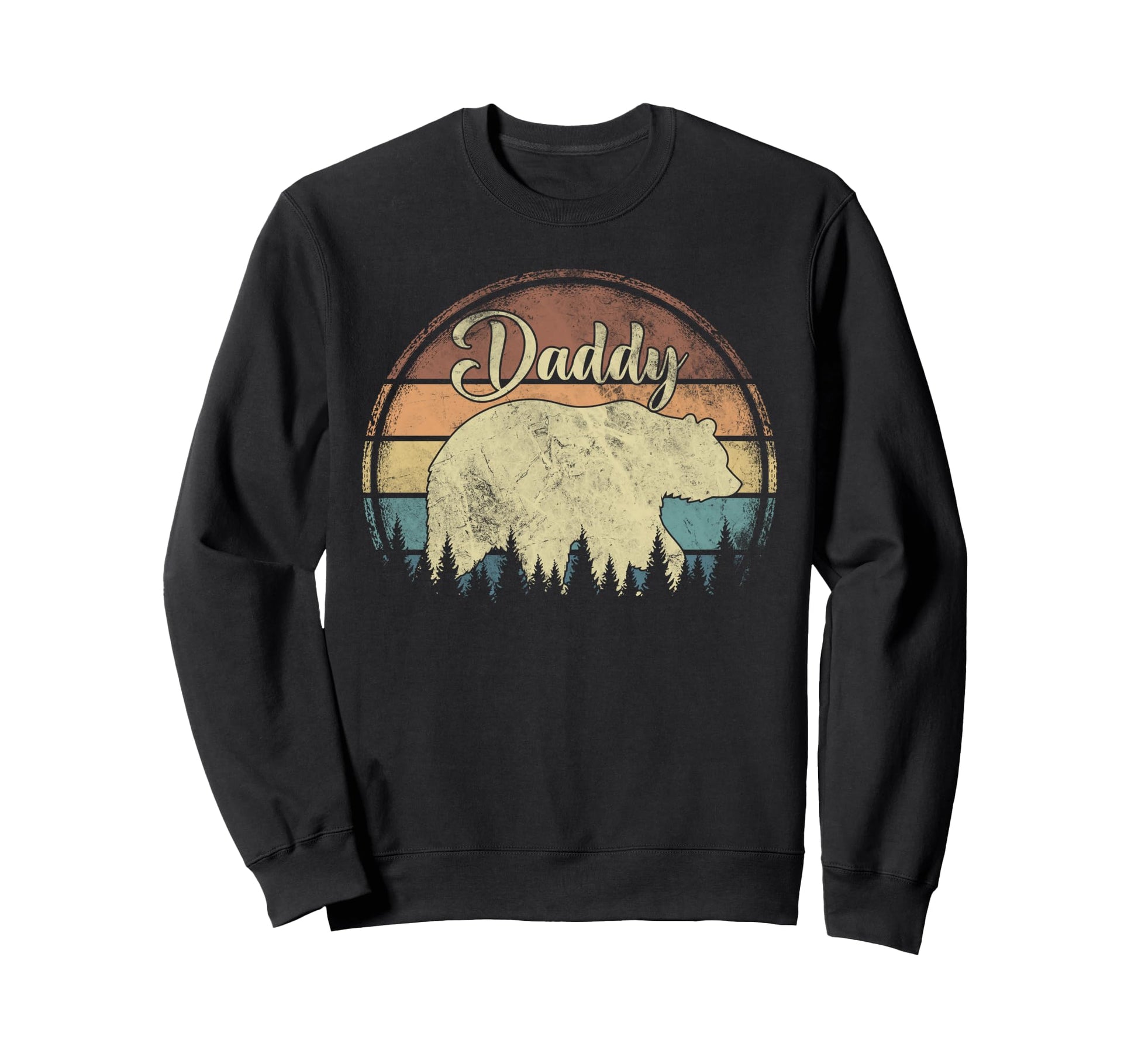 Daddy Bear Funny Camping Fathers Day Sweatshirt - Graphic Print Men Women - T-Shirt, Sweatshirt, Hoodie