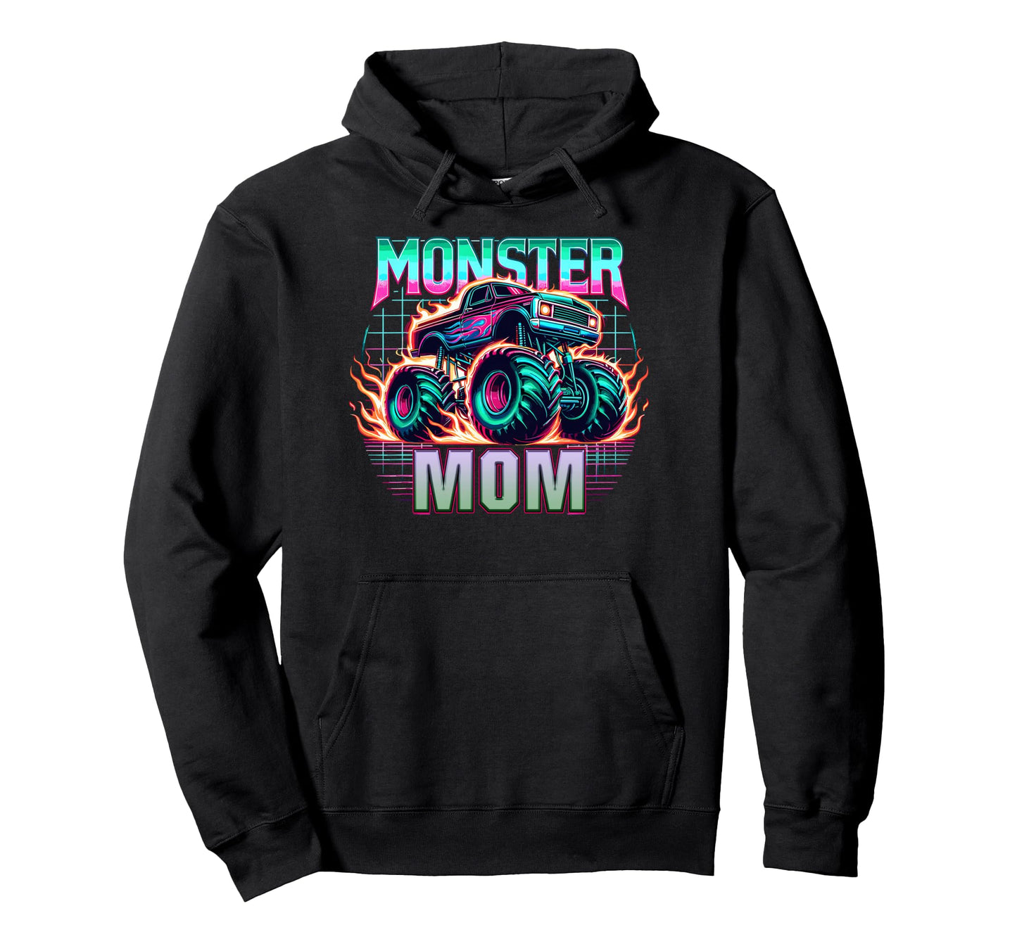 Monster Truck Mom Monster Truck Are My Jam Hoodie - Trendy Graphic Unisex - T-Shirt, Sweatshirt, Hoodie