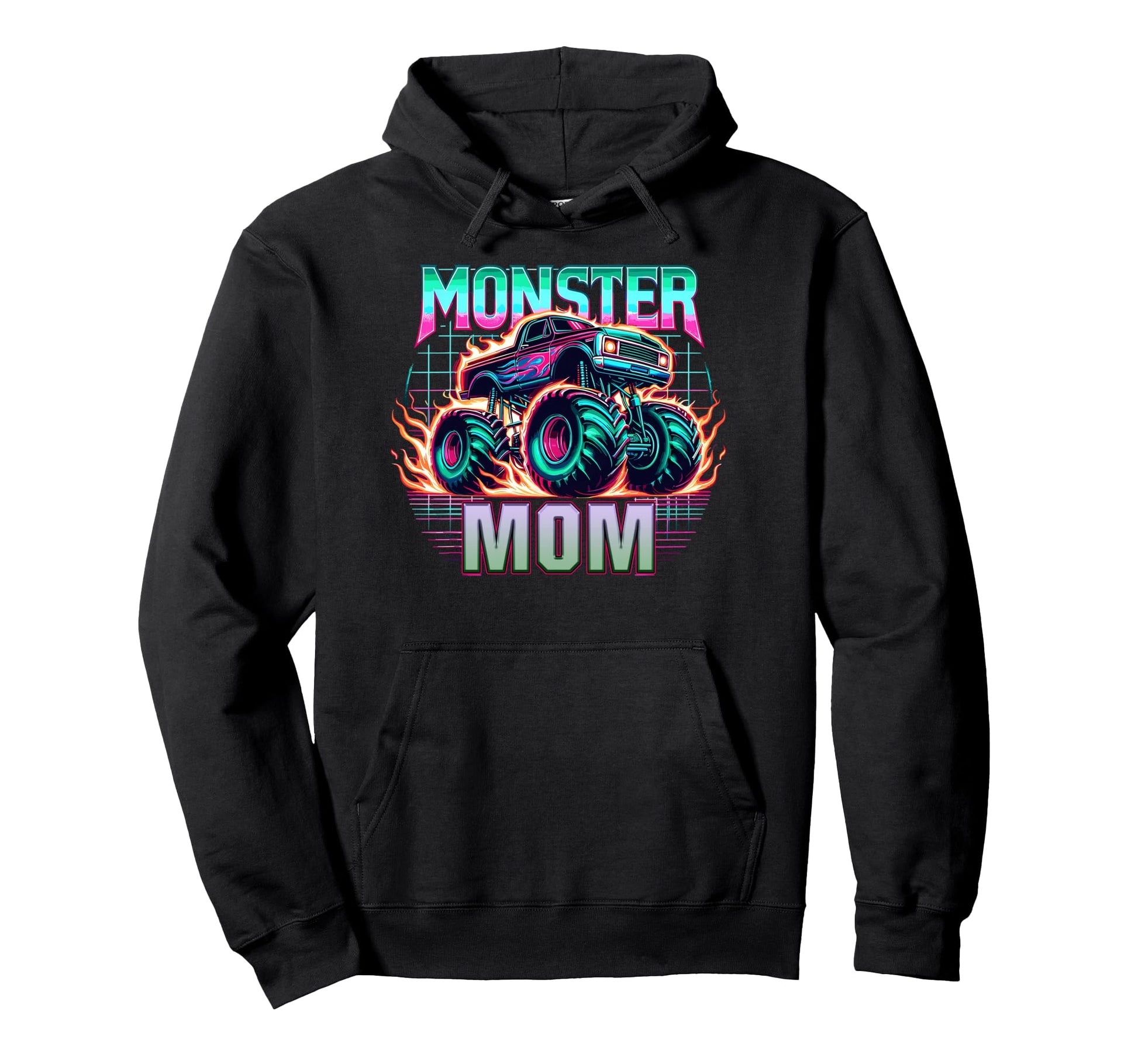 Monster Truck Mom Monster Truck Are My Jam Hoodie - Trendy Graphic Unisex - T-Shirt, Sweatshirt, Hoodie