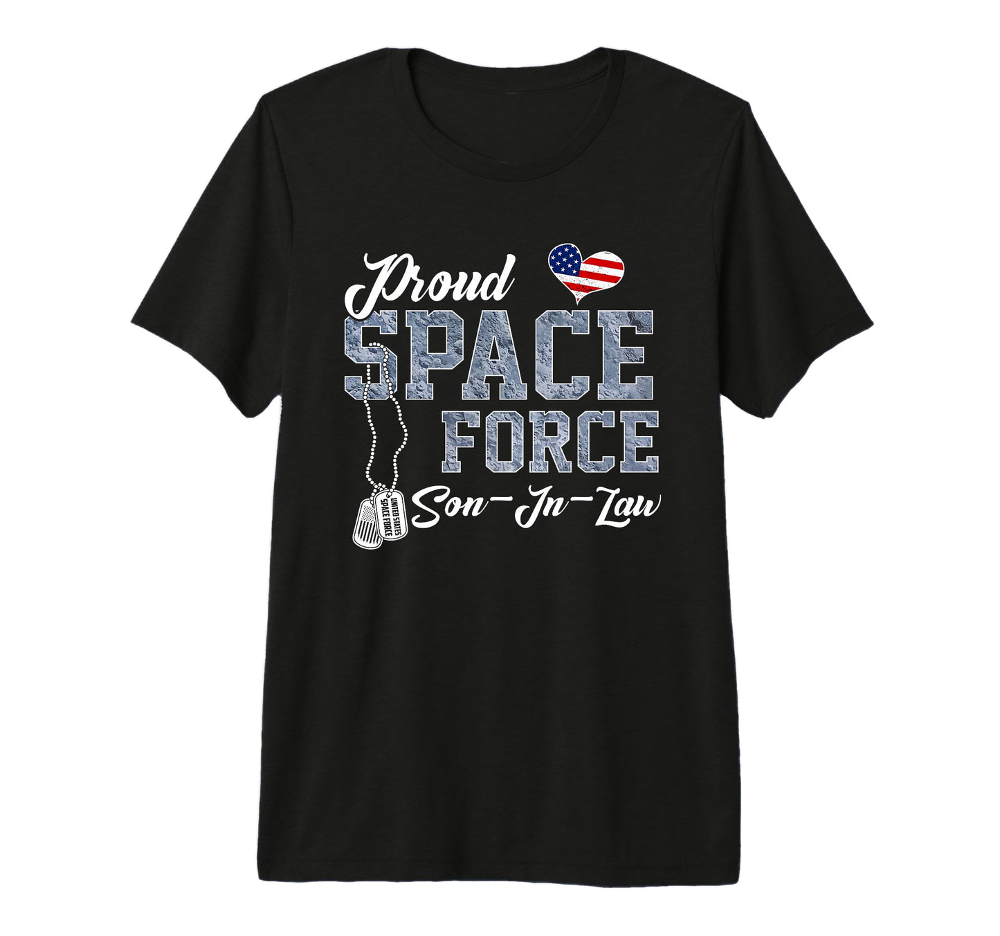 Mens Proud Space Force Son Law Us T-Shirt - Custom Art Print Unisex - T-Shirt, Sweatshirt, Hoodie