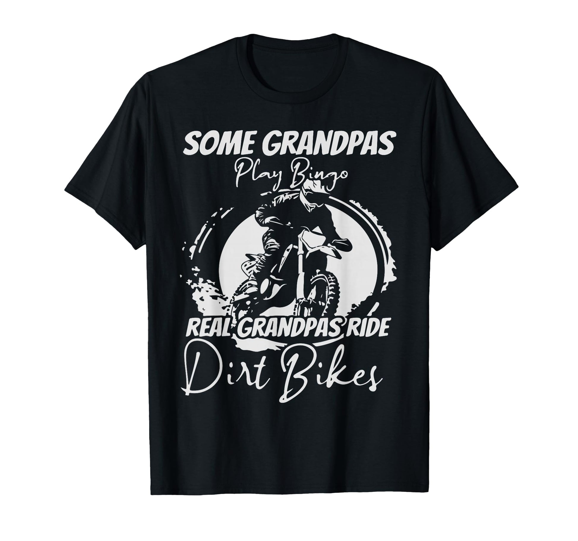 Motocross Enduro Biker Grandpa T-Shirt - Fun Novelty Design for Adults - T-Shirt, Sweatshirt, Hoodie