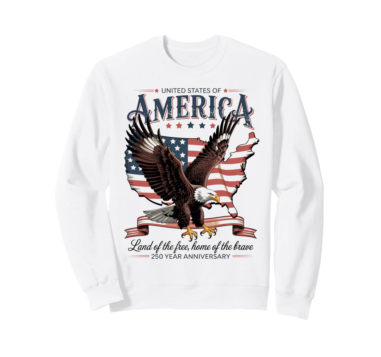Mens American Flag 4Th July Sweatshirt - Minimalist Print Men Women - T-Shirt, Sweatshirt, Hoodie