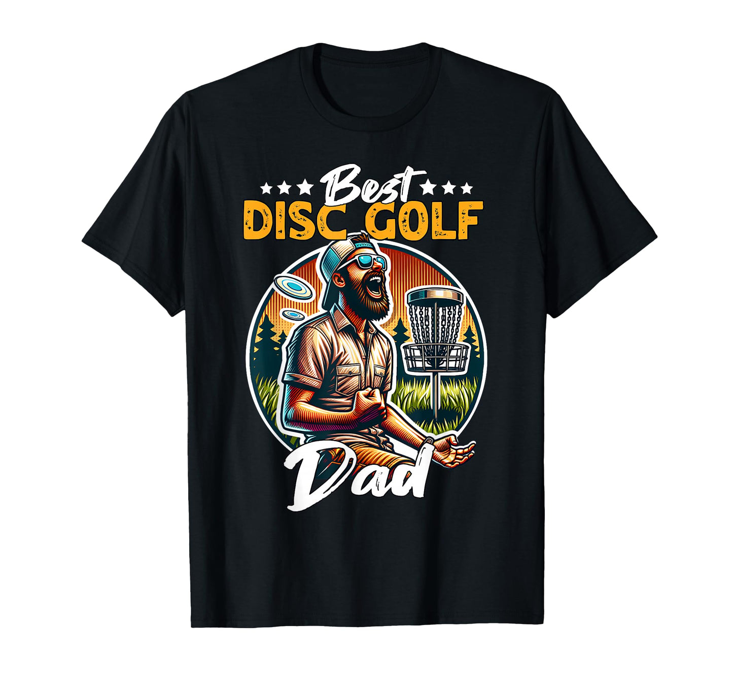 Best Disc Golf Dad Playing Disc Golf T-Shirt - Aesthetic Graphic for Adults - T-Shirt, Sweatshirt, Hoodie