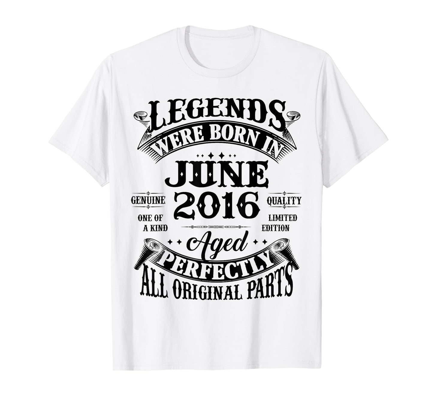 10Th Birthday Gift Legend Born June 2016 T-Shirt - Graphic Print Men Women - T-Shirt, Sweatshirt, Hoodie