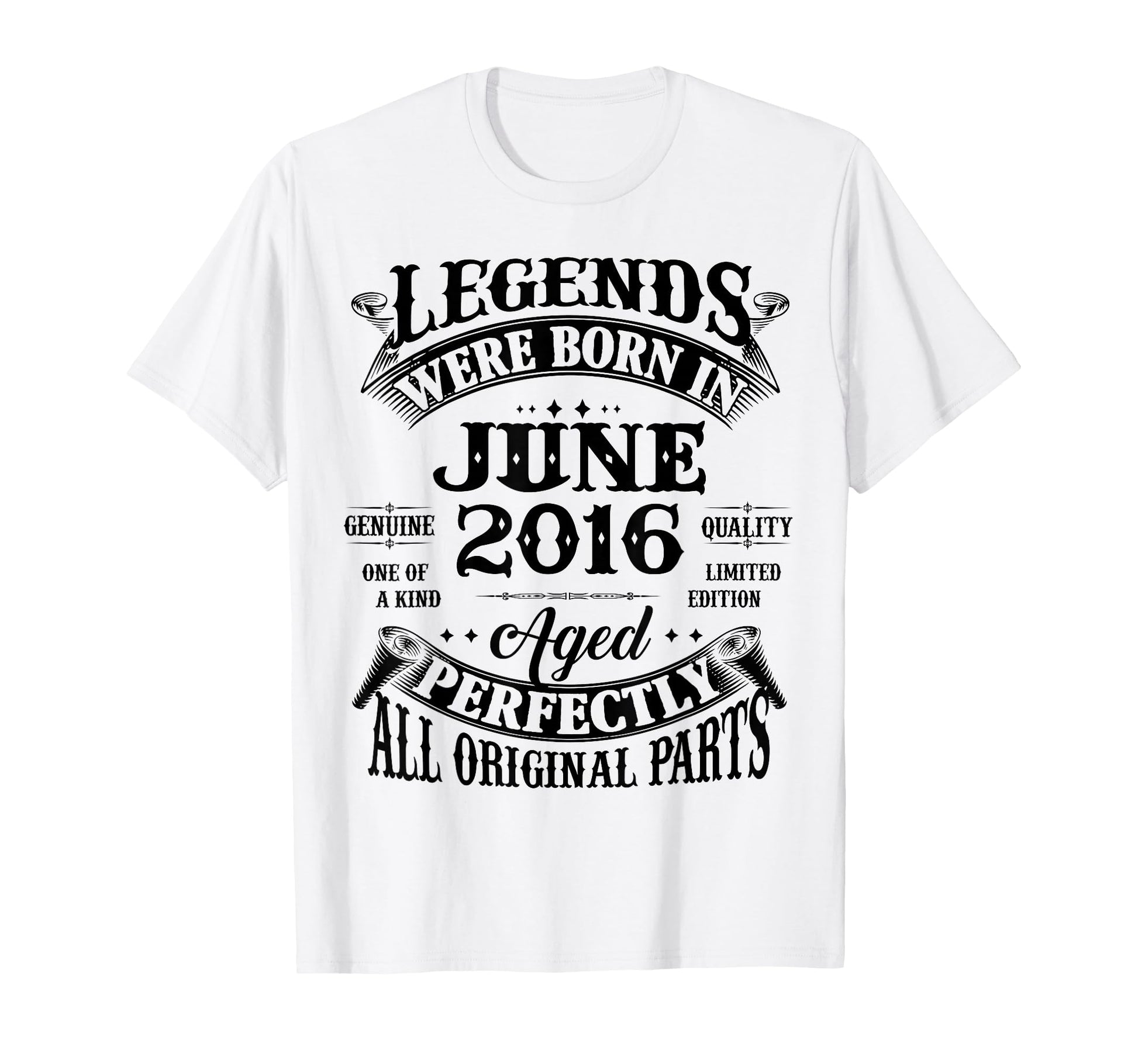 10Th Birthday Gift Legend Born June 2016 T-Shirt - Graphic Print Men Women - T-Shirt, Sweatshirt, Hoodie