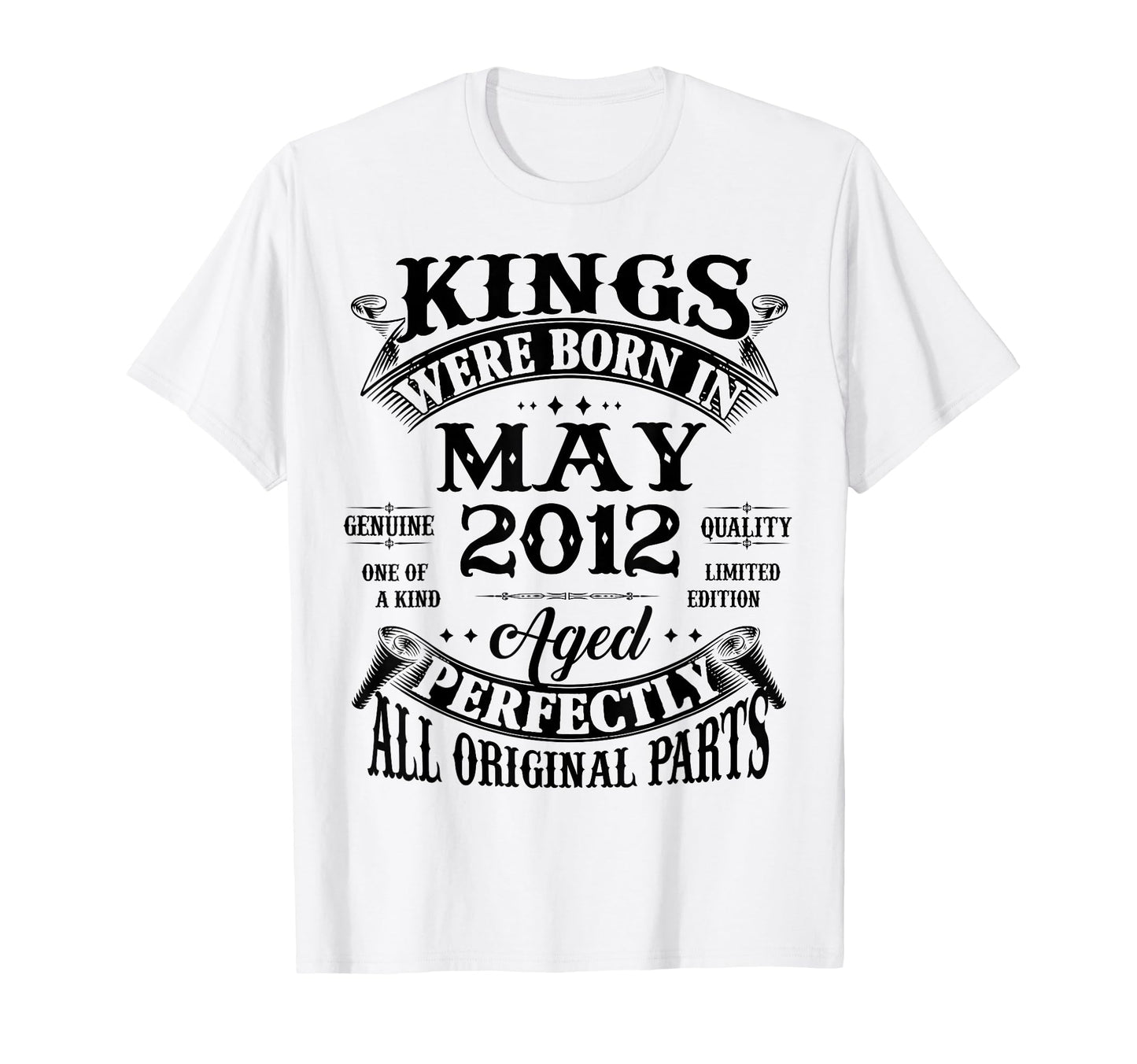 14Th Birthday Gift Kings Born May 2012 T-Shirt - Unique Graphic Men Women - T-Shirt, Sweatshirt, Hoodie