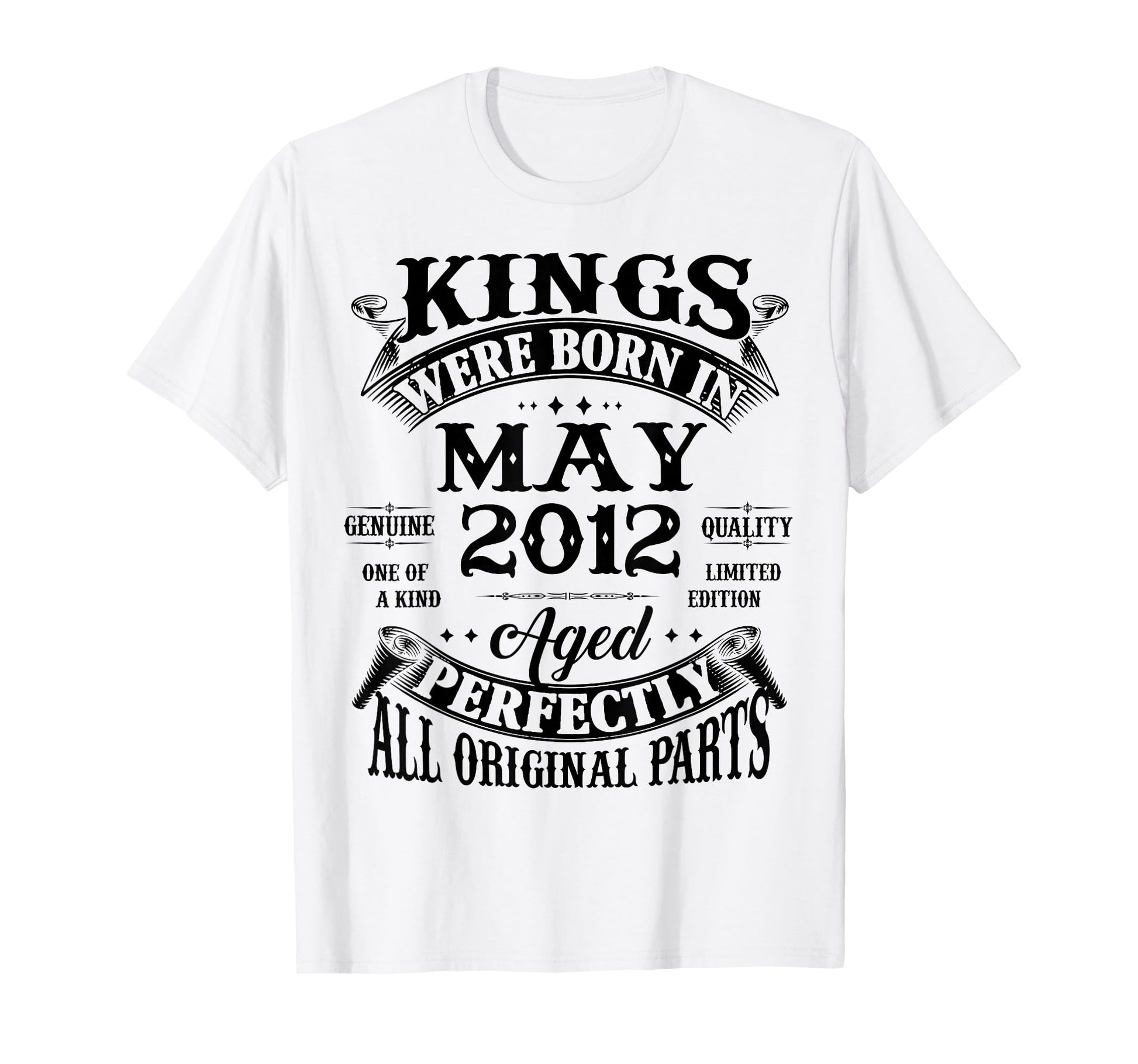 14Th Birthday Gift Kings Born May 2012 T-Shirt - Unique Graphic Men Women - T-Shirt, Sweatshirt, Hoodie