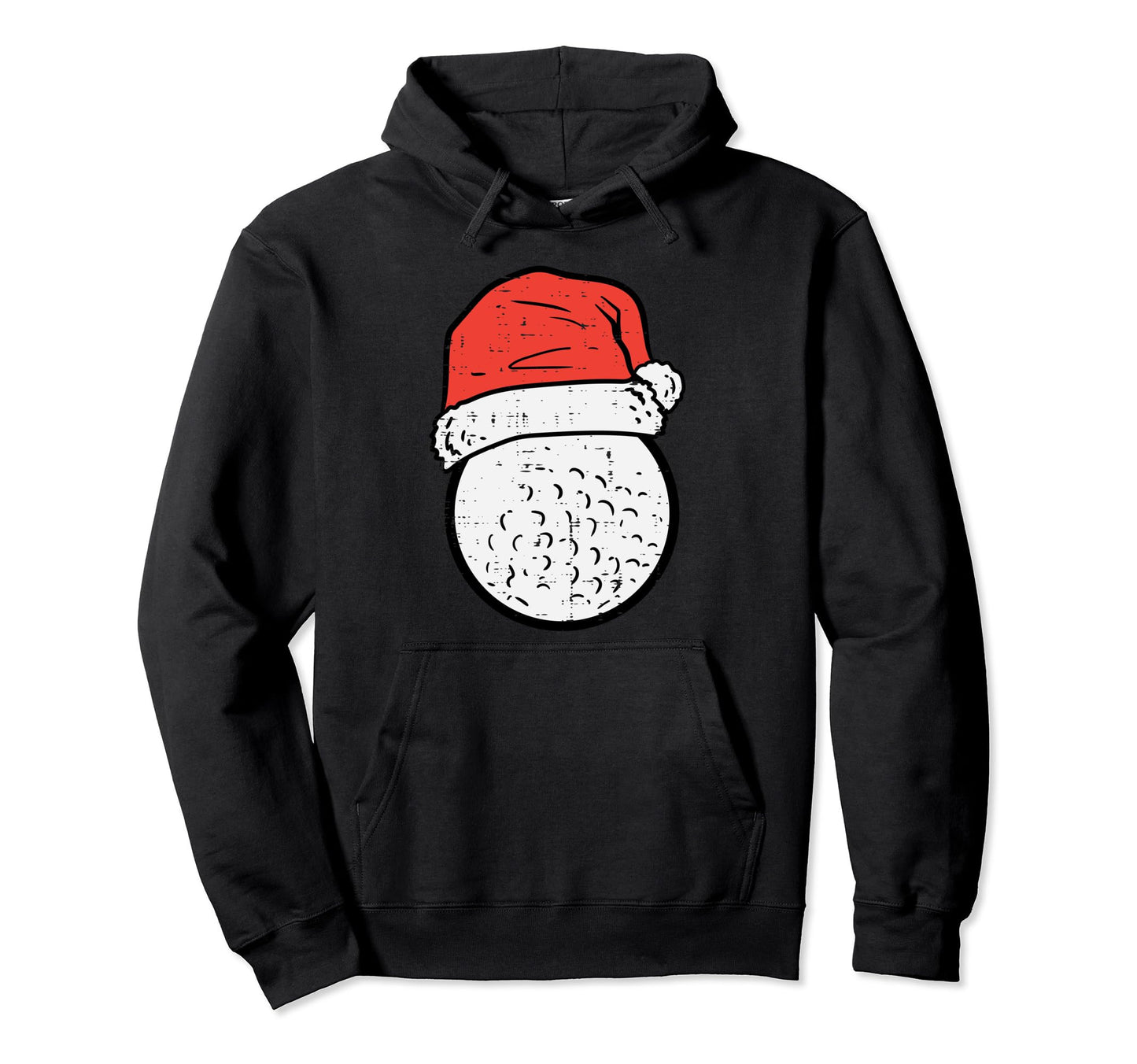 Golf Santa Hat Sports Dad Hoodie - Novelty Apparel Men Women - T-Shirt, Sweatshirt, Hoodie