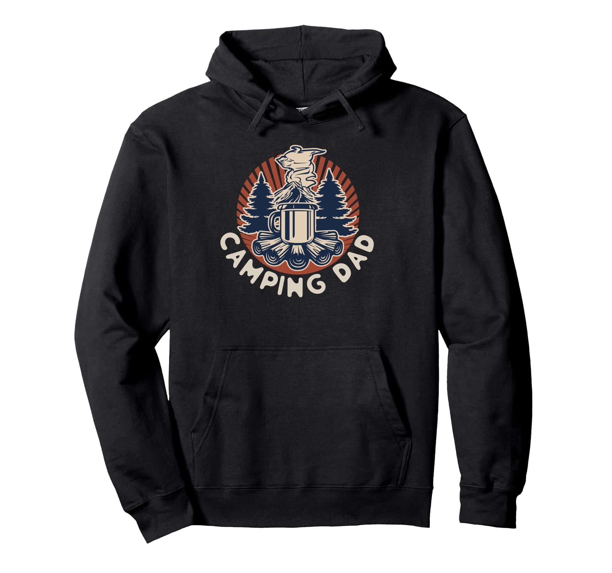 Camping Dad Camper Father Outdoor Hoodie - Custom Art Print for Adults - T-Shirt, Sweatshirt, Hoodie